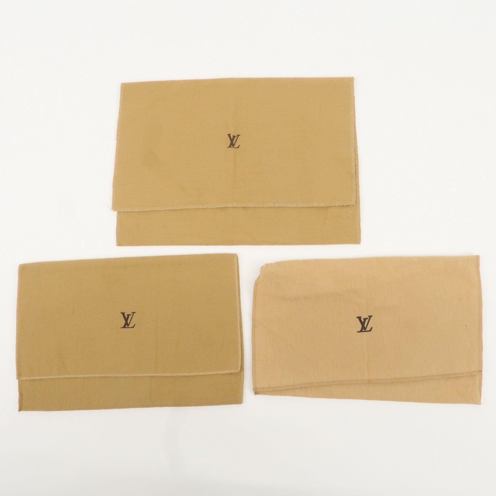 Louis Vuitton Set of 15 Dust Bag Storage Bag Beige Used