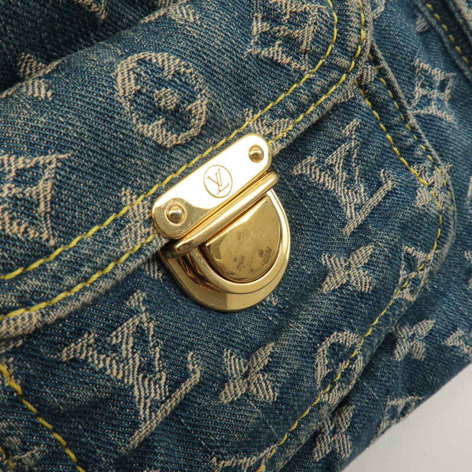 Louis Vuitton Monogram Denim Baggy GM Shoulder Bag M95048