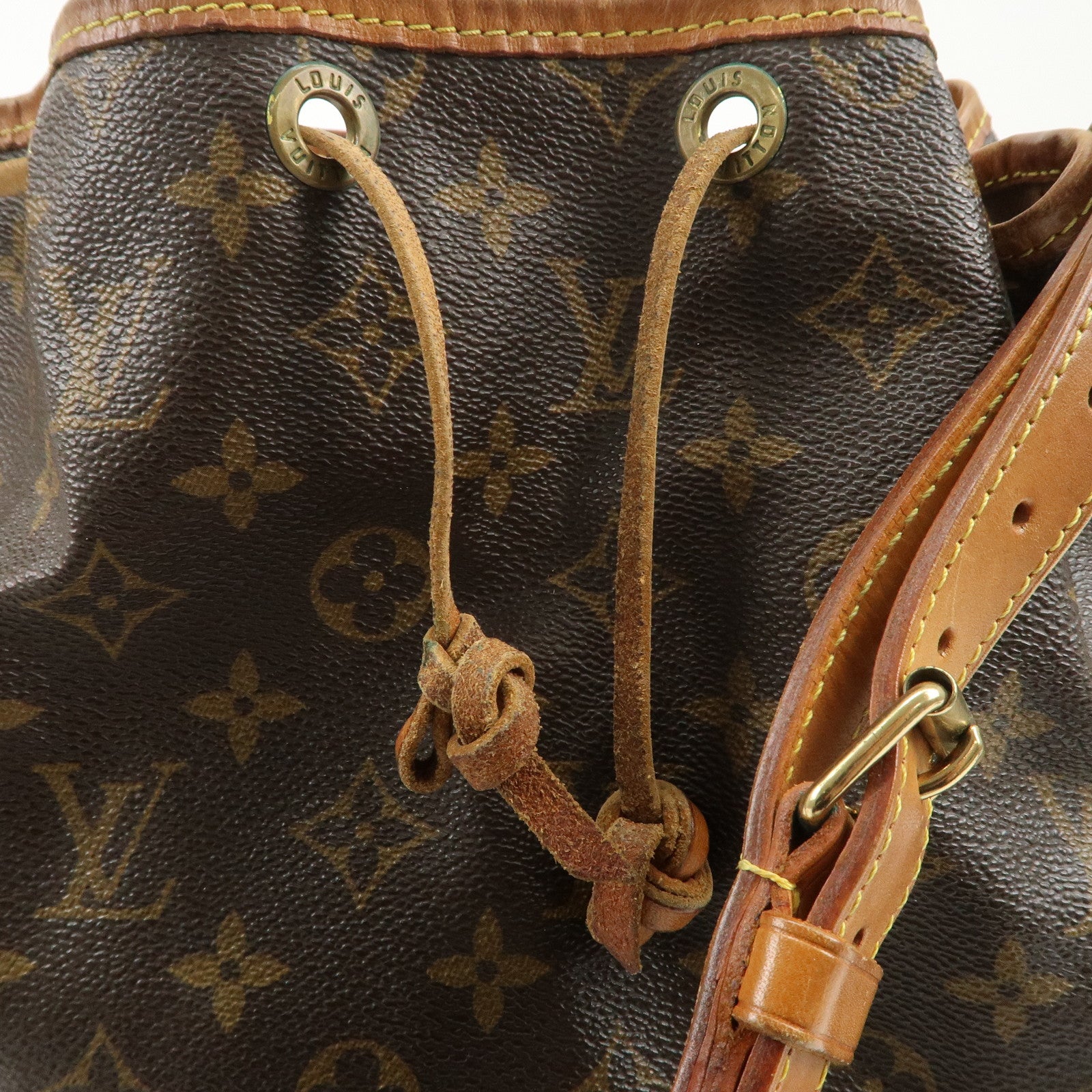 Louis Vuitton Monogram Noe Shoulder Bag Hand Bag Brown M42224