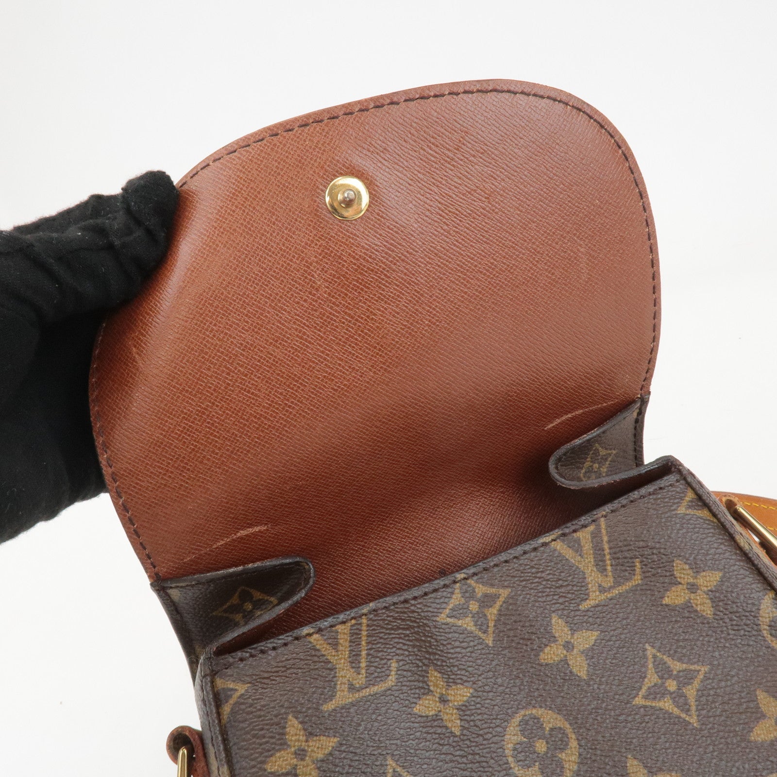 Louis Vuitton Monogram Mini Saint Cloud Shoulder Bag M51244 Used