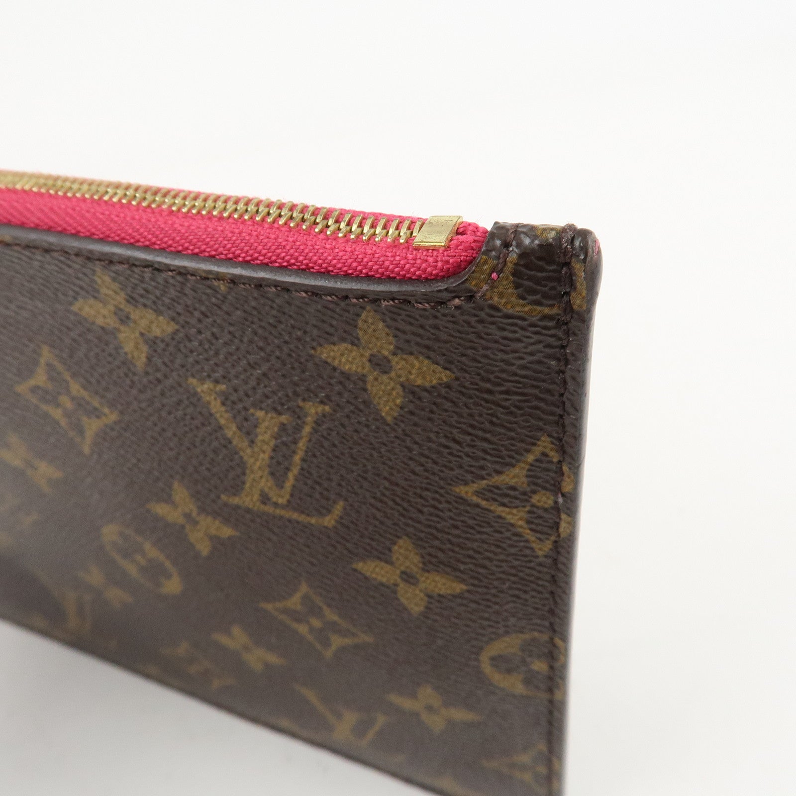 Louis Vuitton Monogram Pouch for Neverfull MM Tote Bag Fuchsia Used