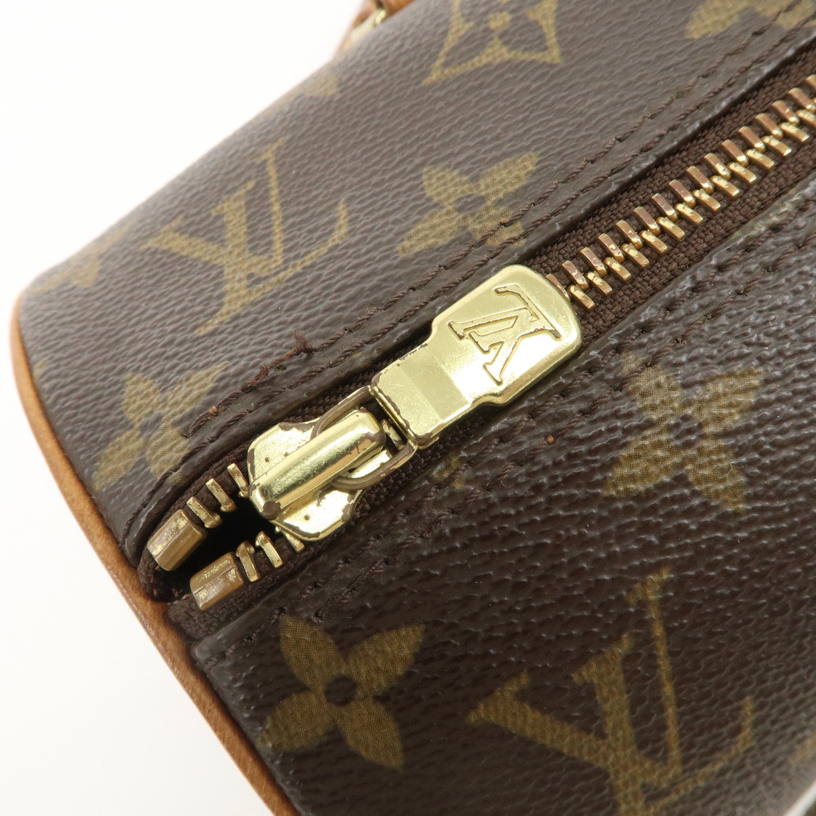 Louis Vuitton Monogram Papillon 30 Hand Bag Ney Style Brown M51385 Used