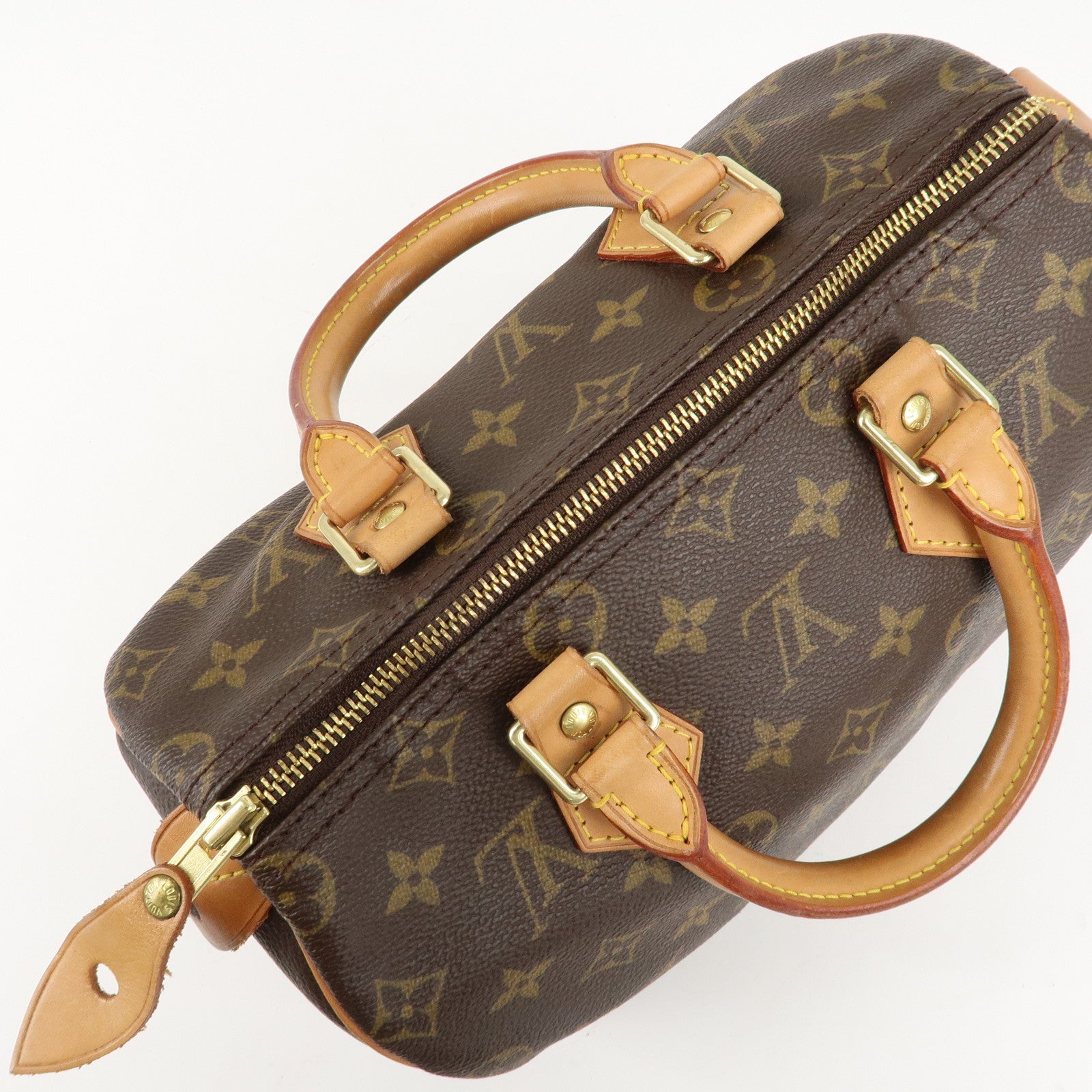 Louis Vuitton Monogram Speedy 25 Hand Bag Boston Bag M41528 Used