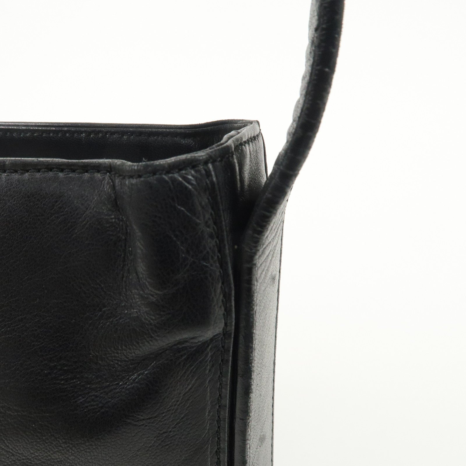 LOEWE Leather Shoulder Bag Black