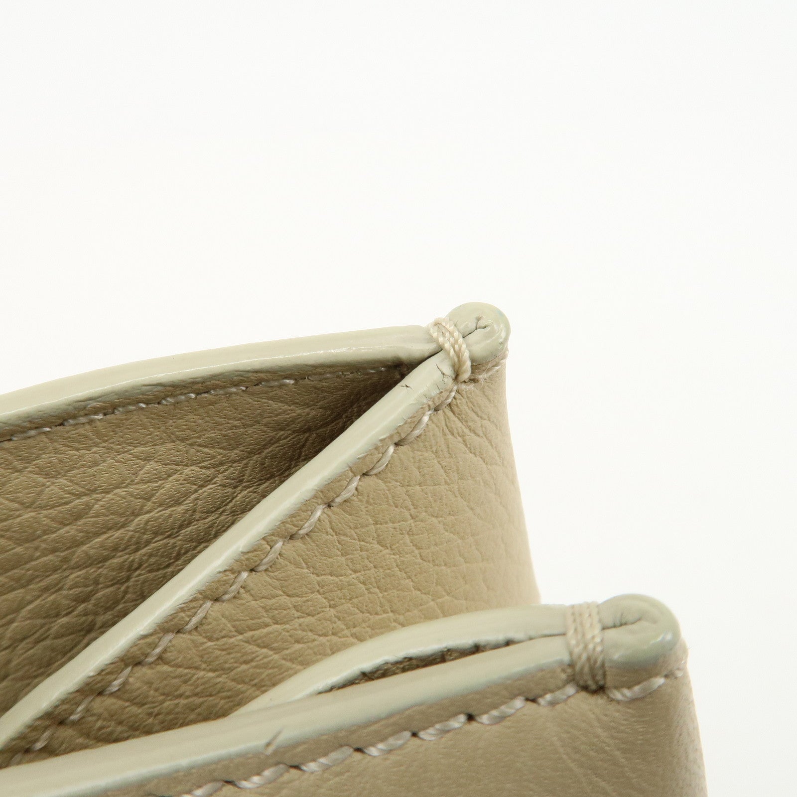 TOD
S Logo Leather Tote Bag Hand Bag Beige Cream