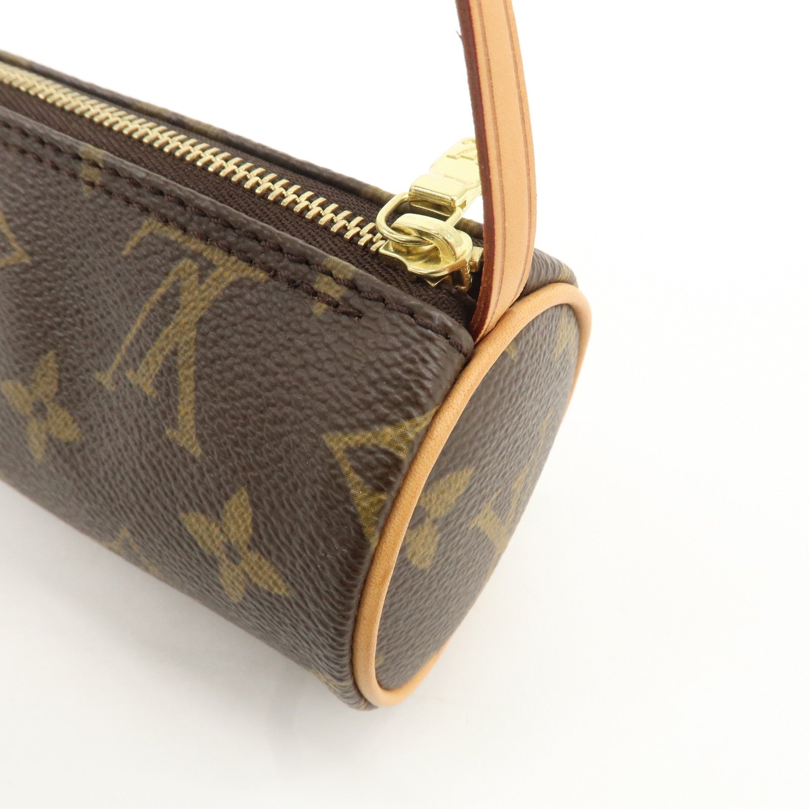 Louis Vuitton Monogram Papillon 30 Hand Bag Brown M51385 Used