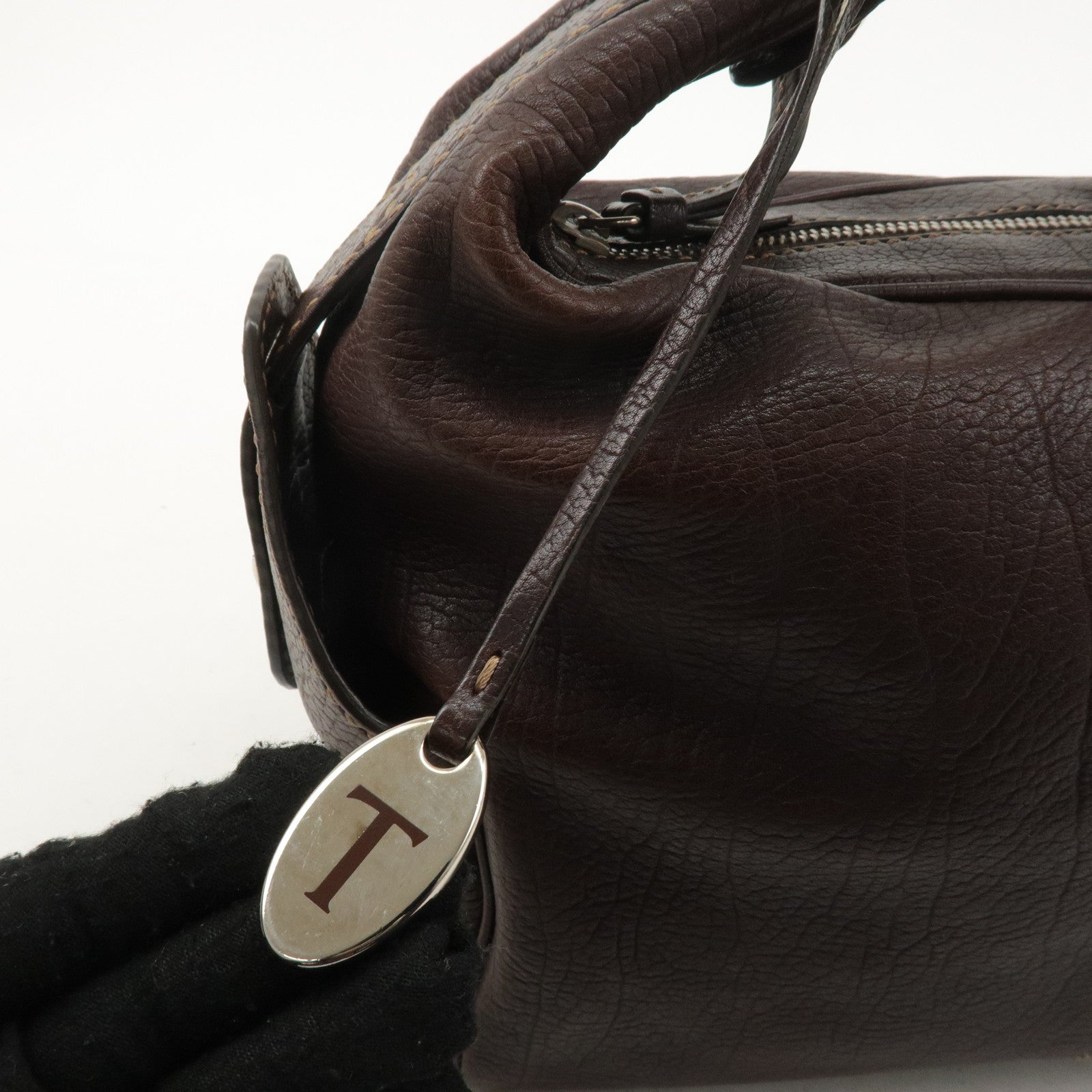 TOD’S Leather One-shoulder Bag Shoulder Bag Hand Bag Brown