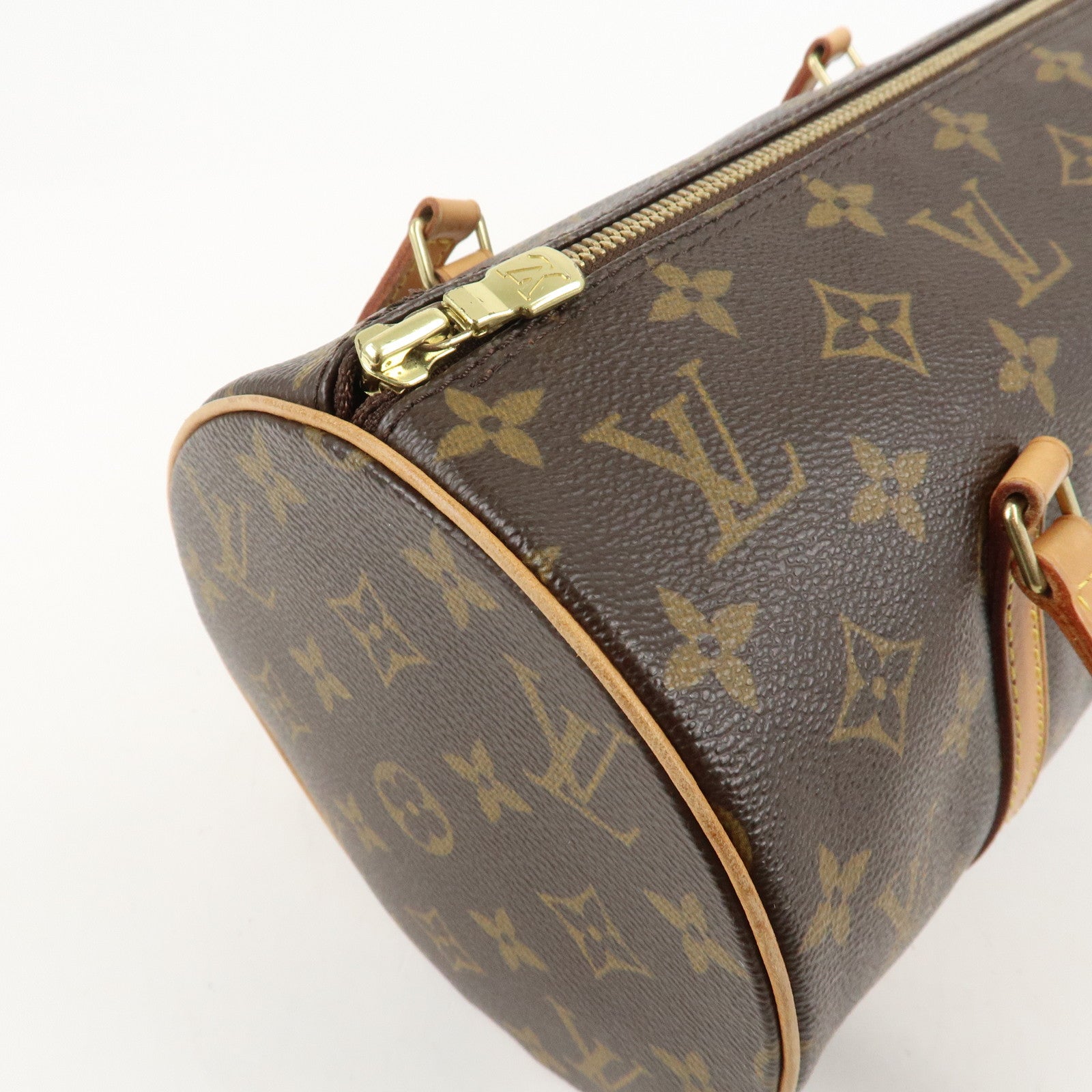 Louis Vuitton Monogram Papillon 30 Hand Bag Brown M51385 Used