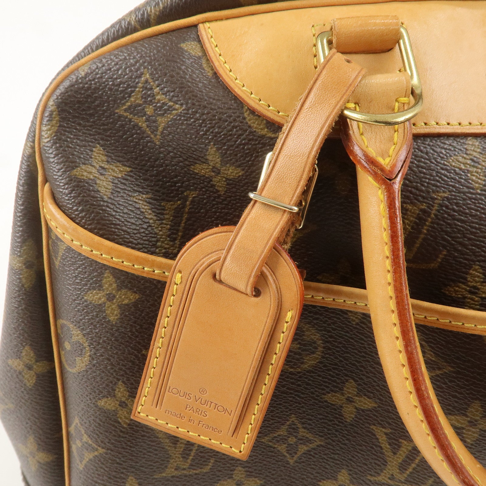 Louis Vuitton Monogram Deauville Hand Bag Brown M47270