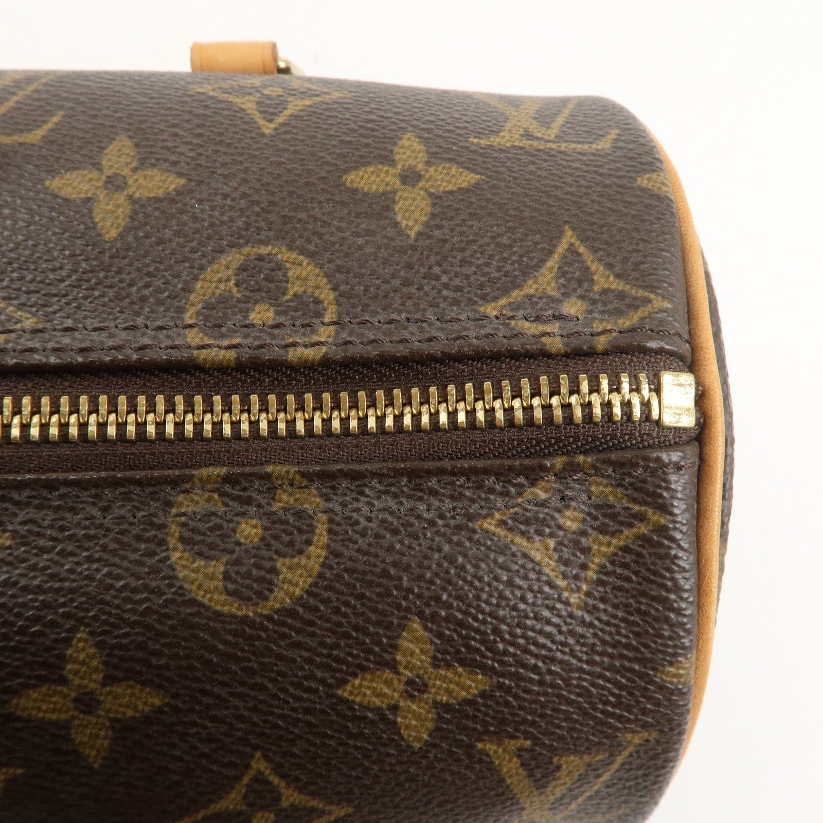 Louis Vuitton Monogram Papillon 26 Hand Bag 
Pouch Brown M51386