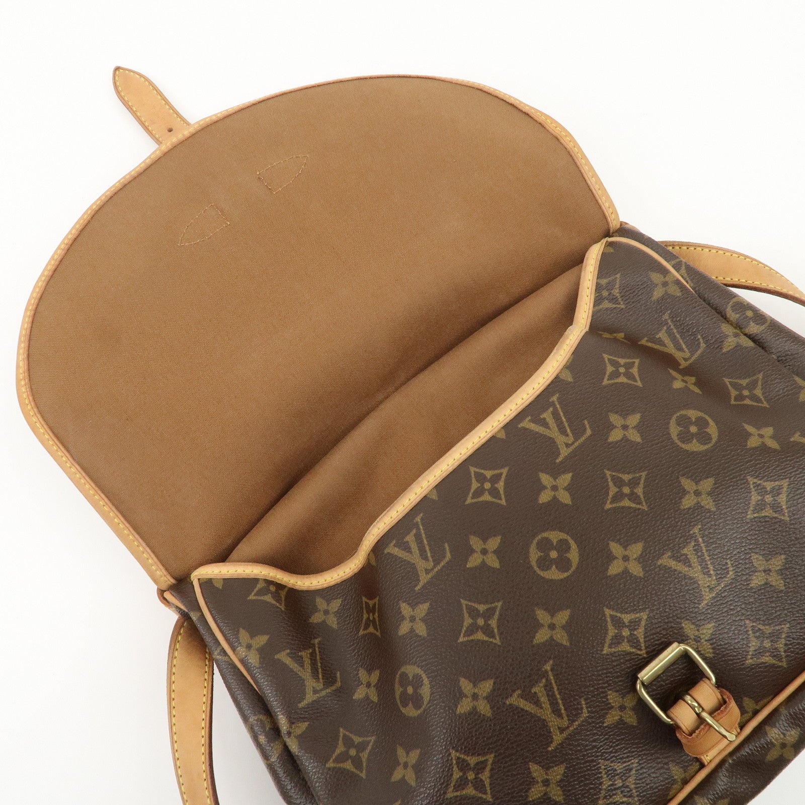 Louis Vuitton Monogram Saumur 30 Crossbody Bag Brown M42256 Used