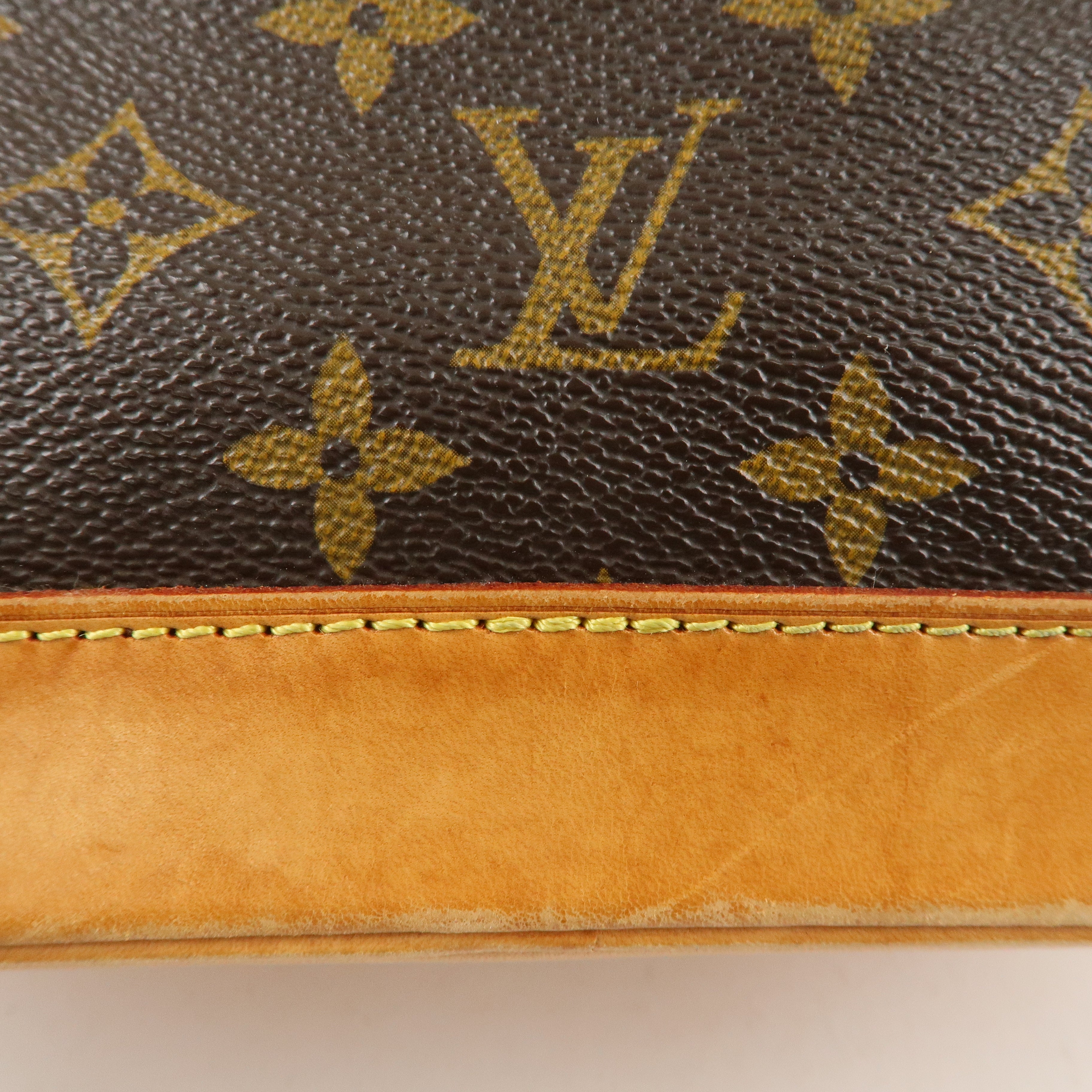 Louis Vuitton Monogram Alma Hand Bag Brown M51130