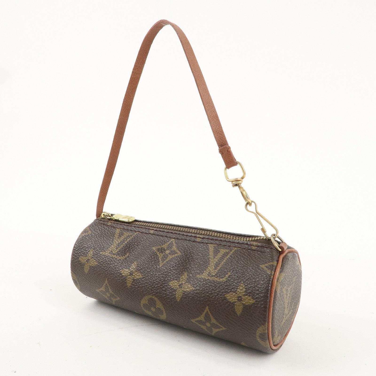 Louis Vuitton Monogram Papillon 30 Hand Bag 
Pouch Brown M51365