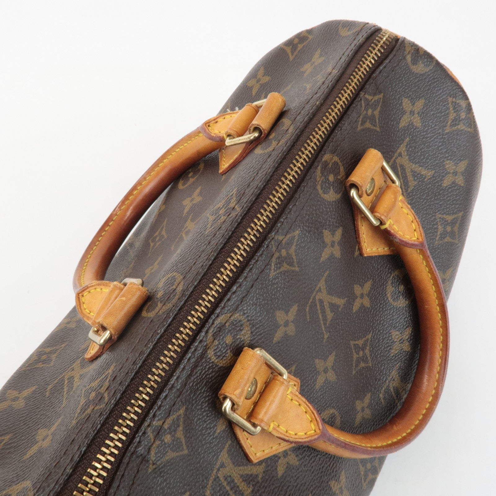 Louis Vuitton Monogram Speedy 25 Hand Bag Boston Bag M41528 Used