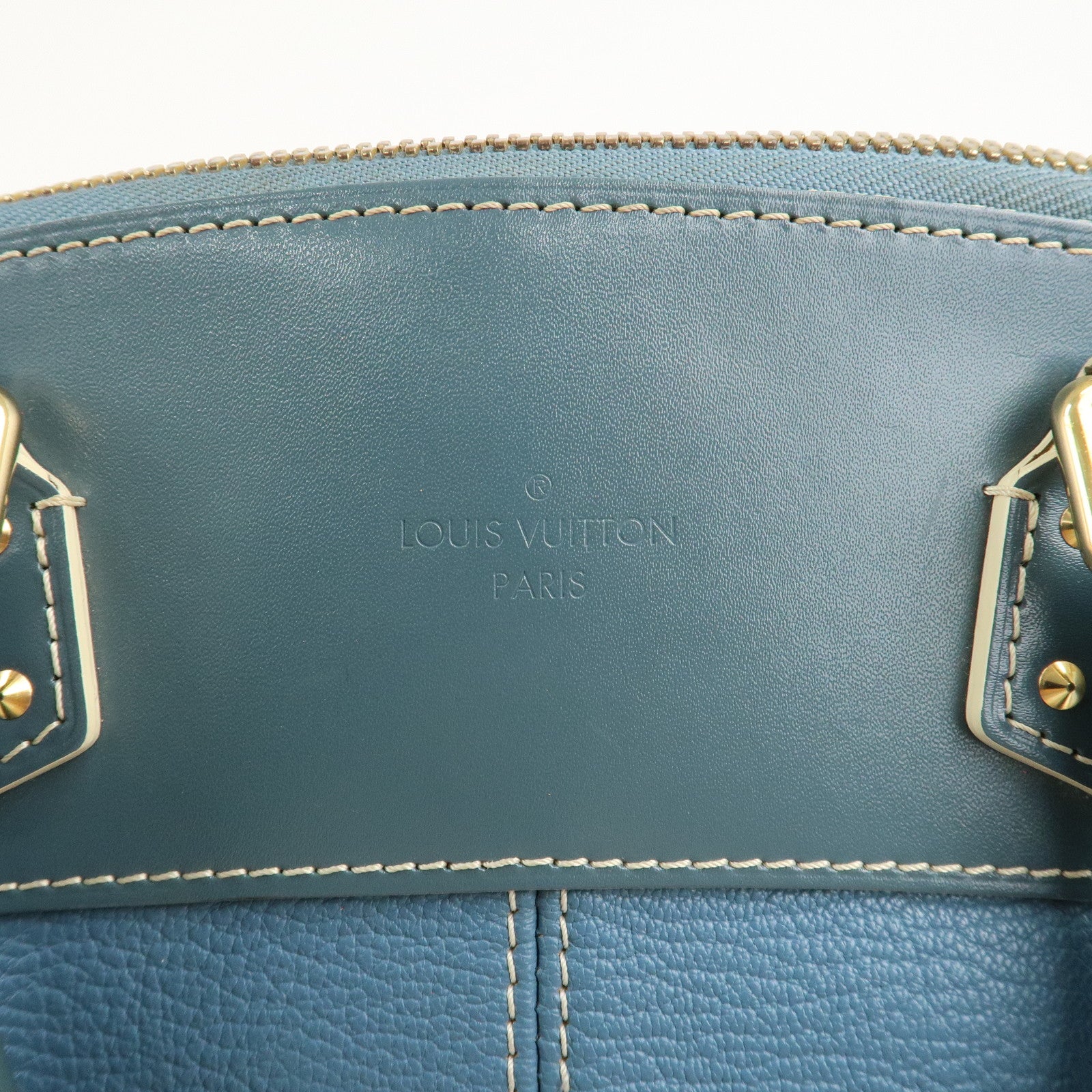 Louis Vuitton Suhari Lock it MM Hand Bag Blue M95432