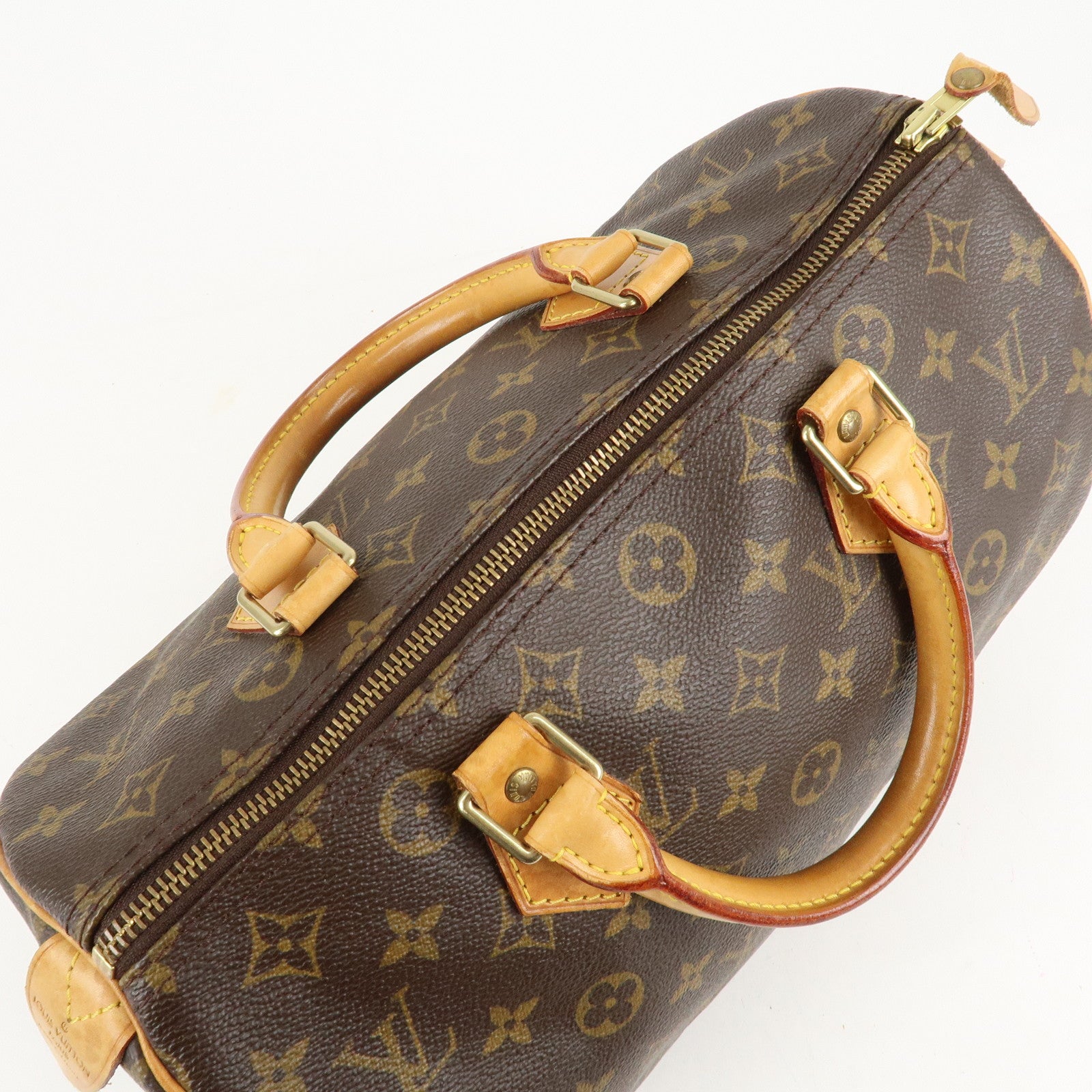 Louis Vuitton Monogram Speedy 30 Hand Bag Boston Bag M41526 Used