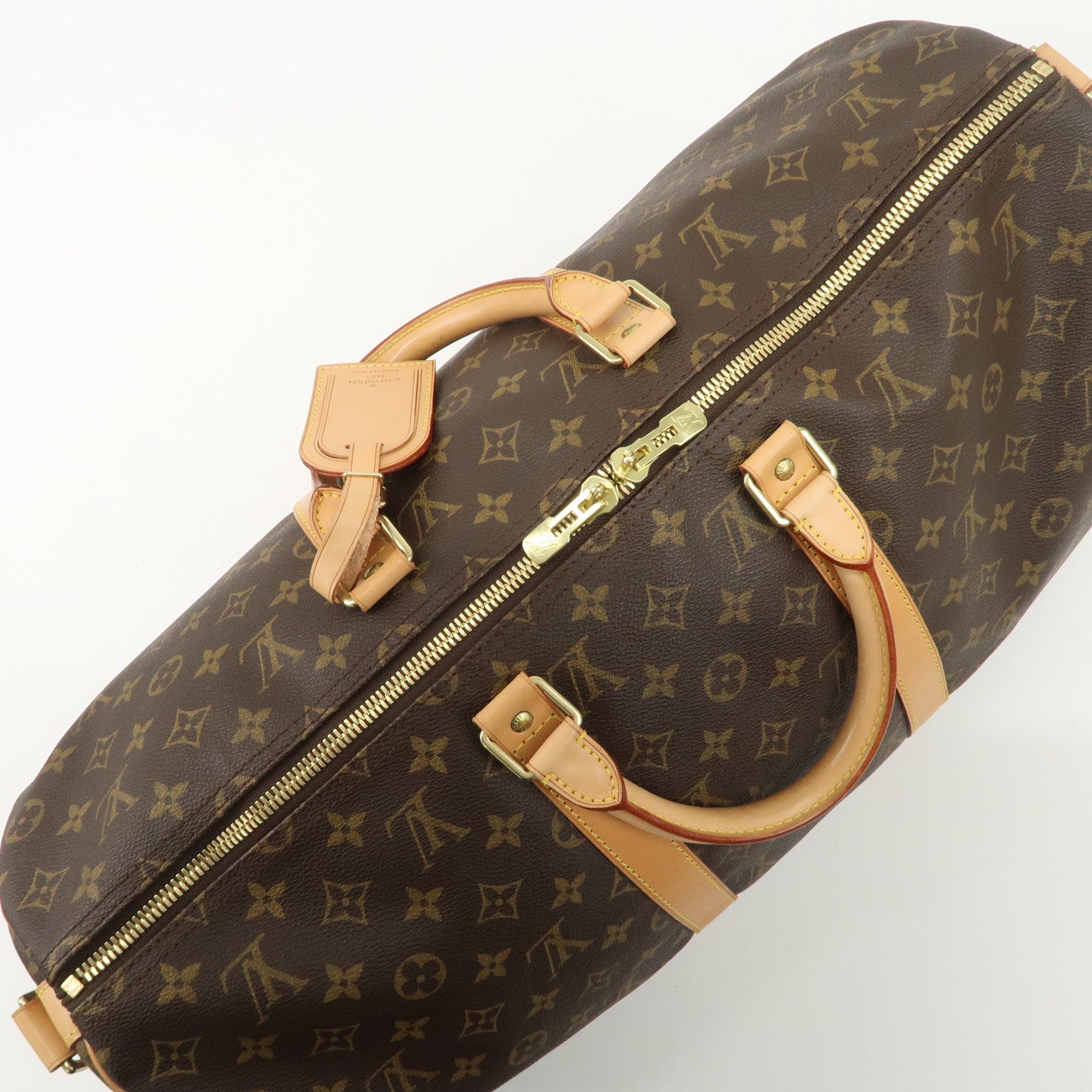 Louis Vuitton Monogram Keep All Bandouliere 50 Boston Bag M41416 Used