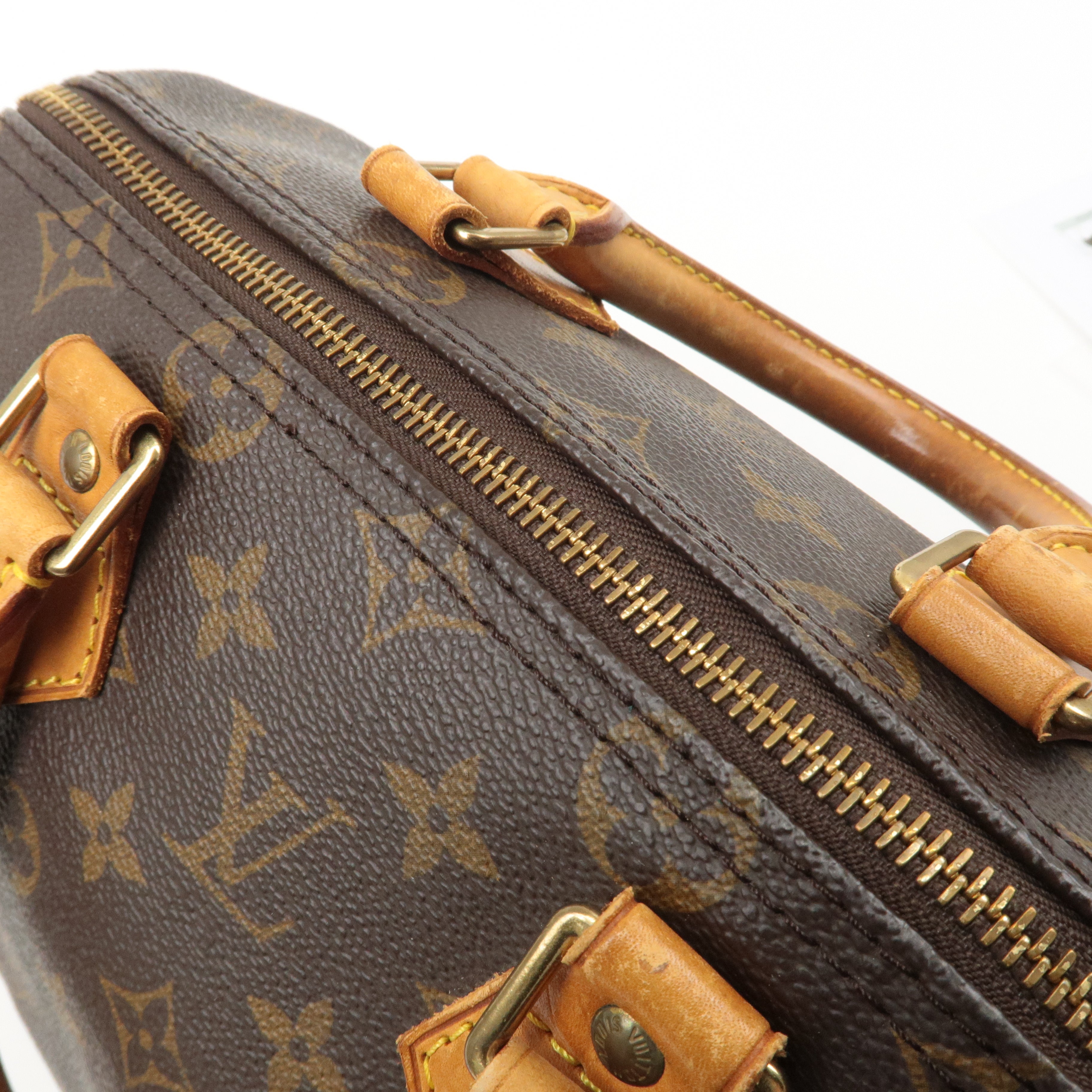 Louis Vuitton Monogram Speedy 25 Hand Bag Boston Bag M41528