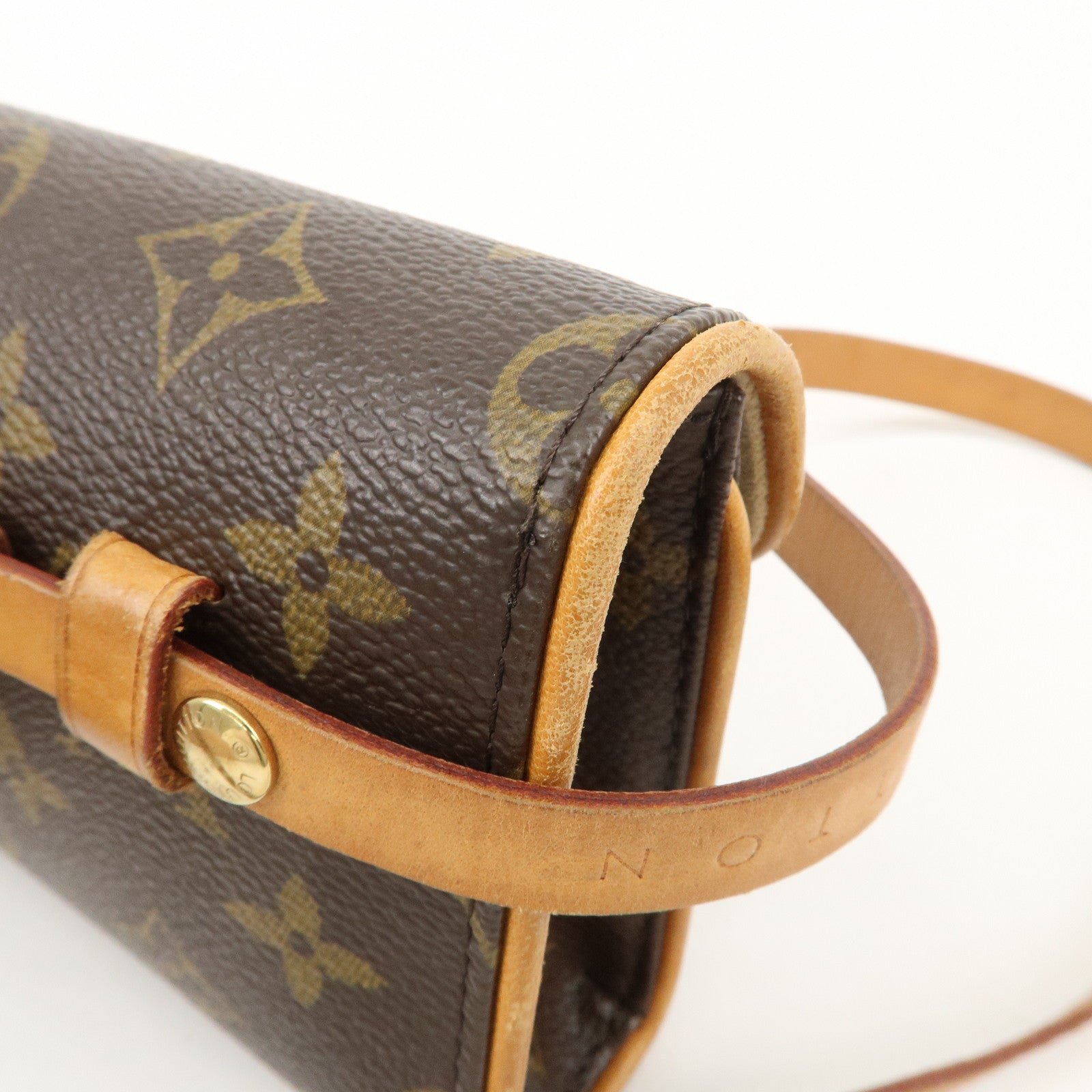 Louis Vuitton Monogram Pochette Florentine Waist Bag BeltXS M51855