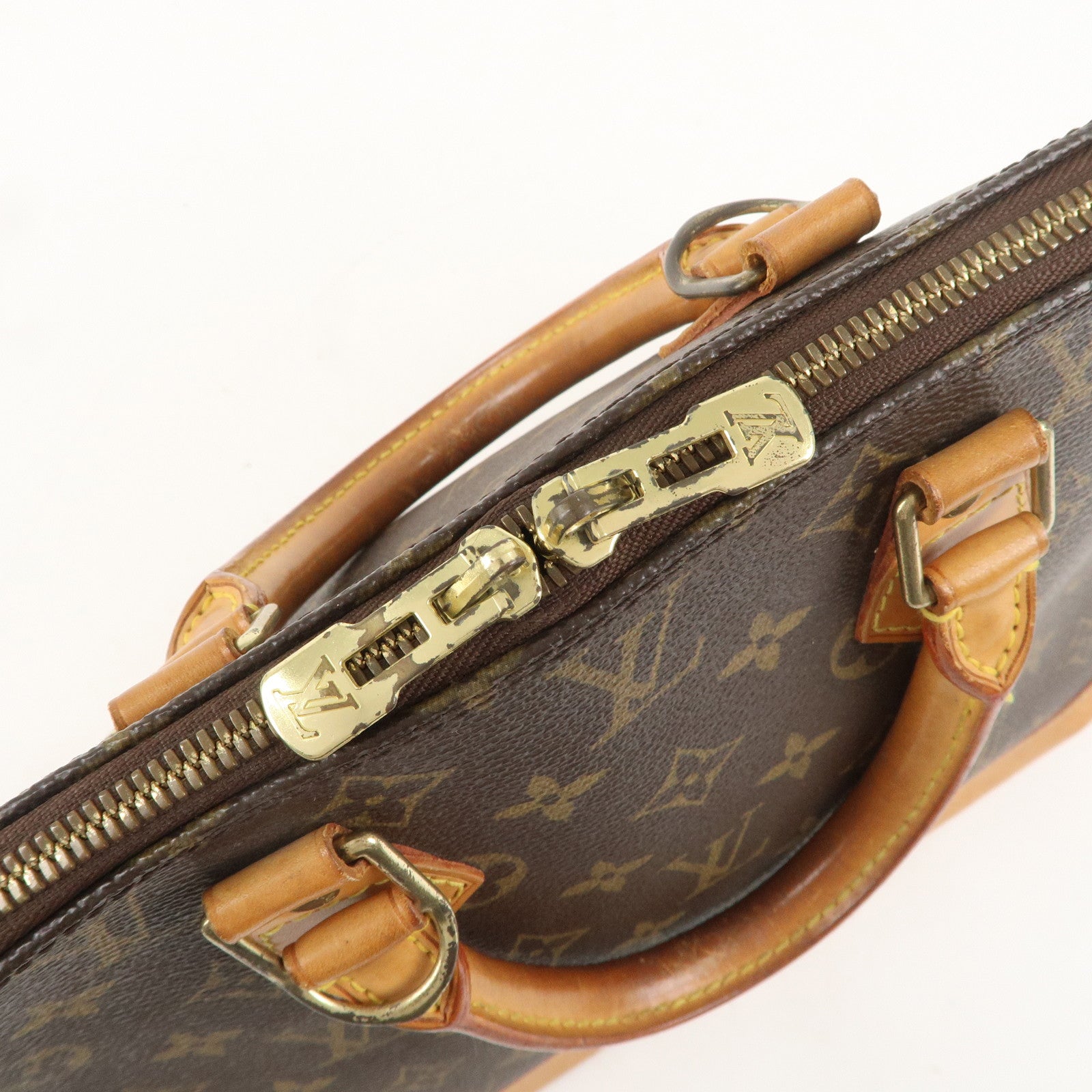 Louis Vuitton Monogram Alma Hand Bag Brown M51130