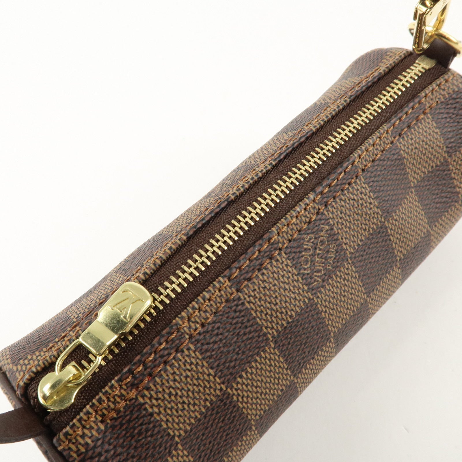 Louis Vuitton Damier Ebene Mini Pouch for Papillon Bag Brown