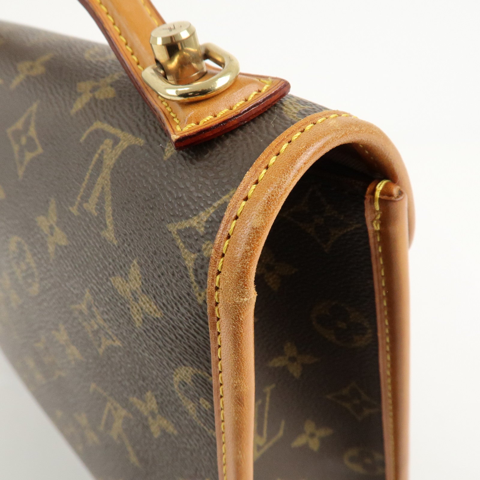 Louis Vuitton Monogram Bel Air Shoulder Bag Brown M51122