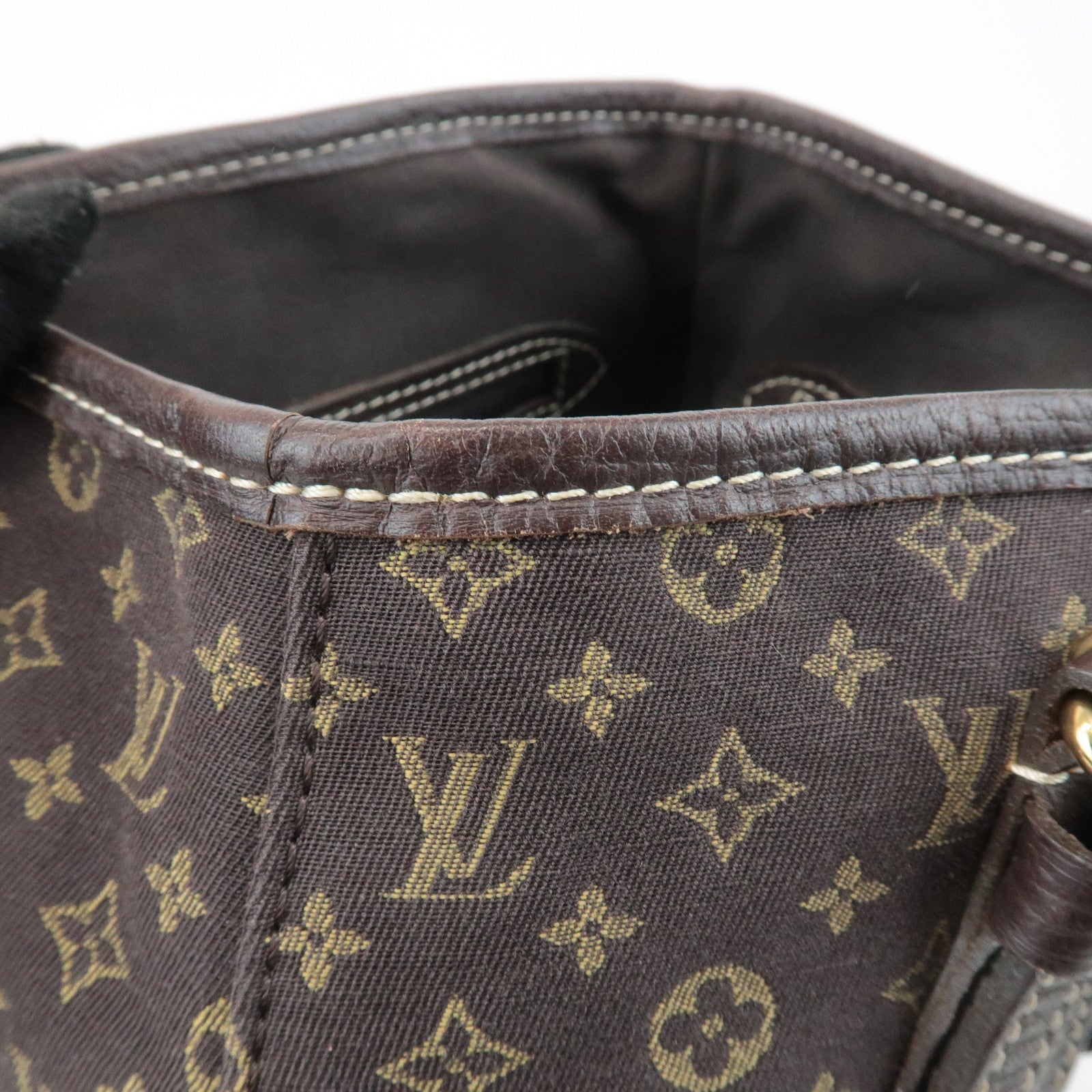 Louis Vuitton Monogram Mini Lin Bucket PM Shoulder Bag M95226 Used