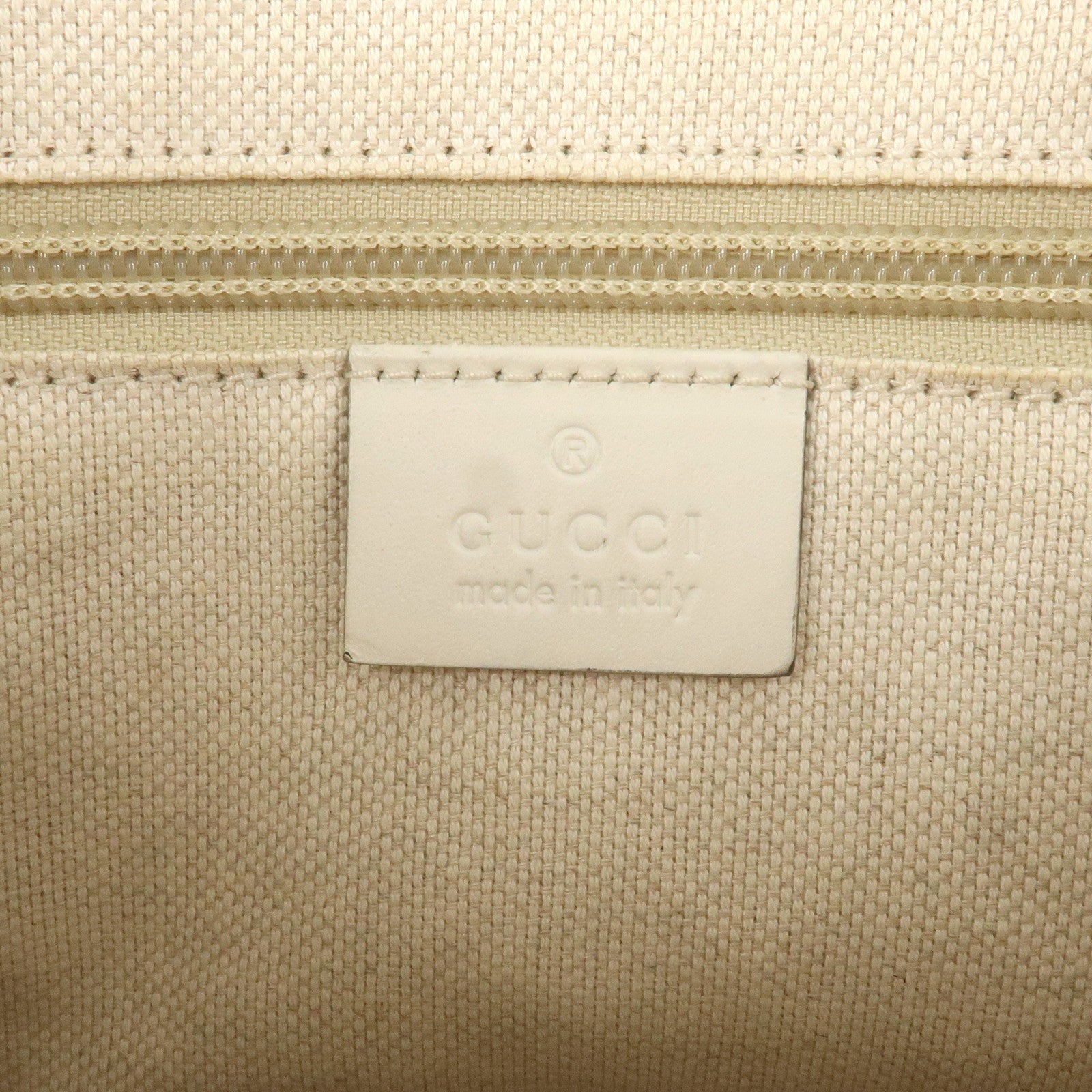 GUCCI Flora Canvas Leather 2WAY Bag Hand Bag 353440