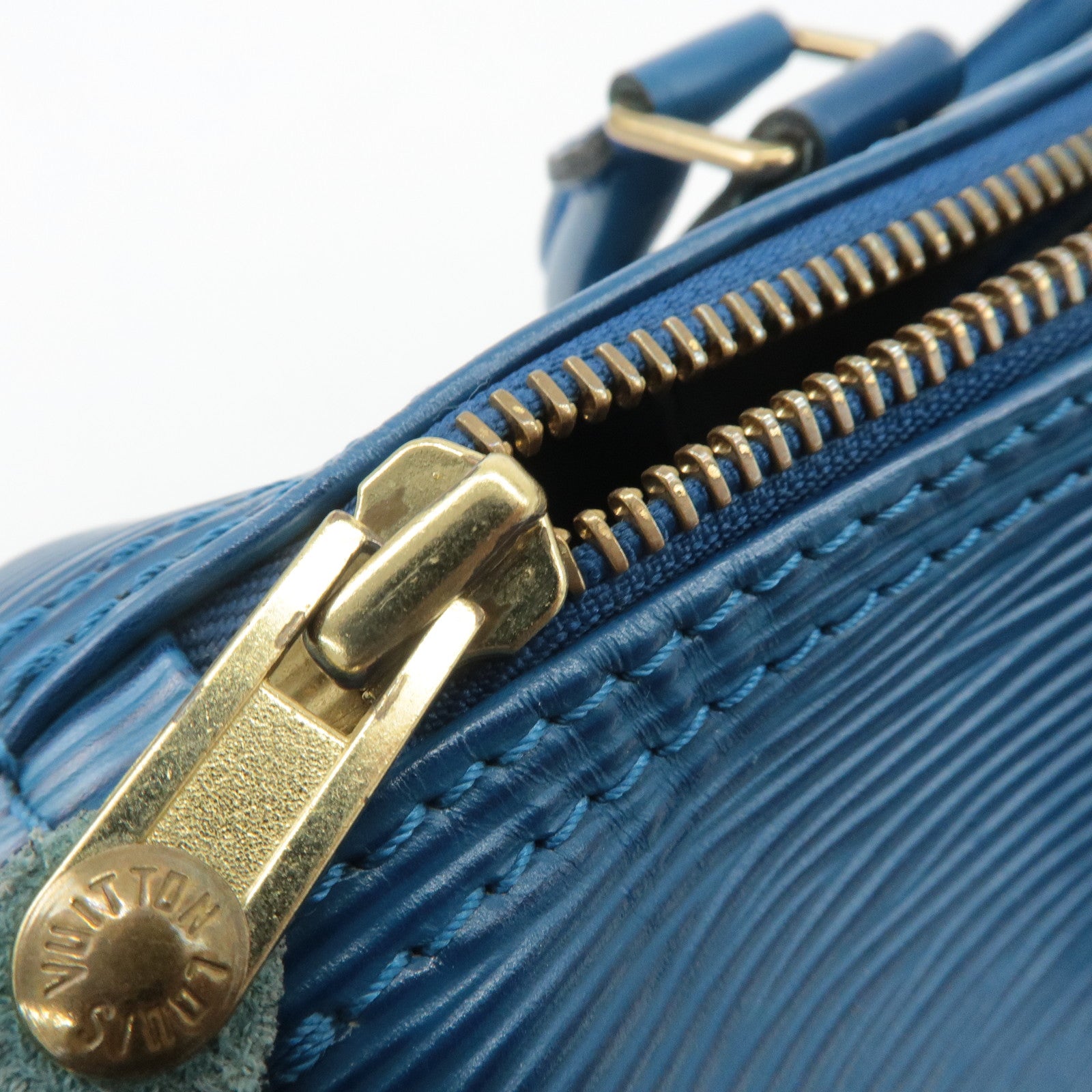 Louis Vuitton Epi Speedy 25 Hand Bag Boston Bag Blue M43015