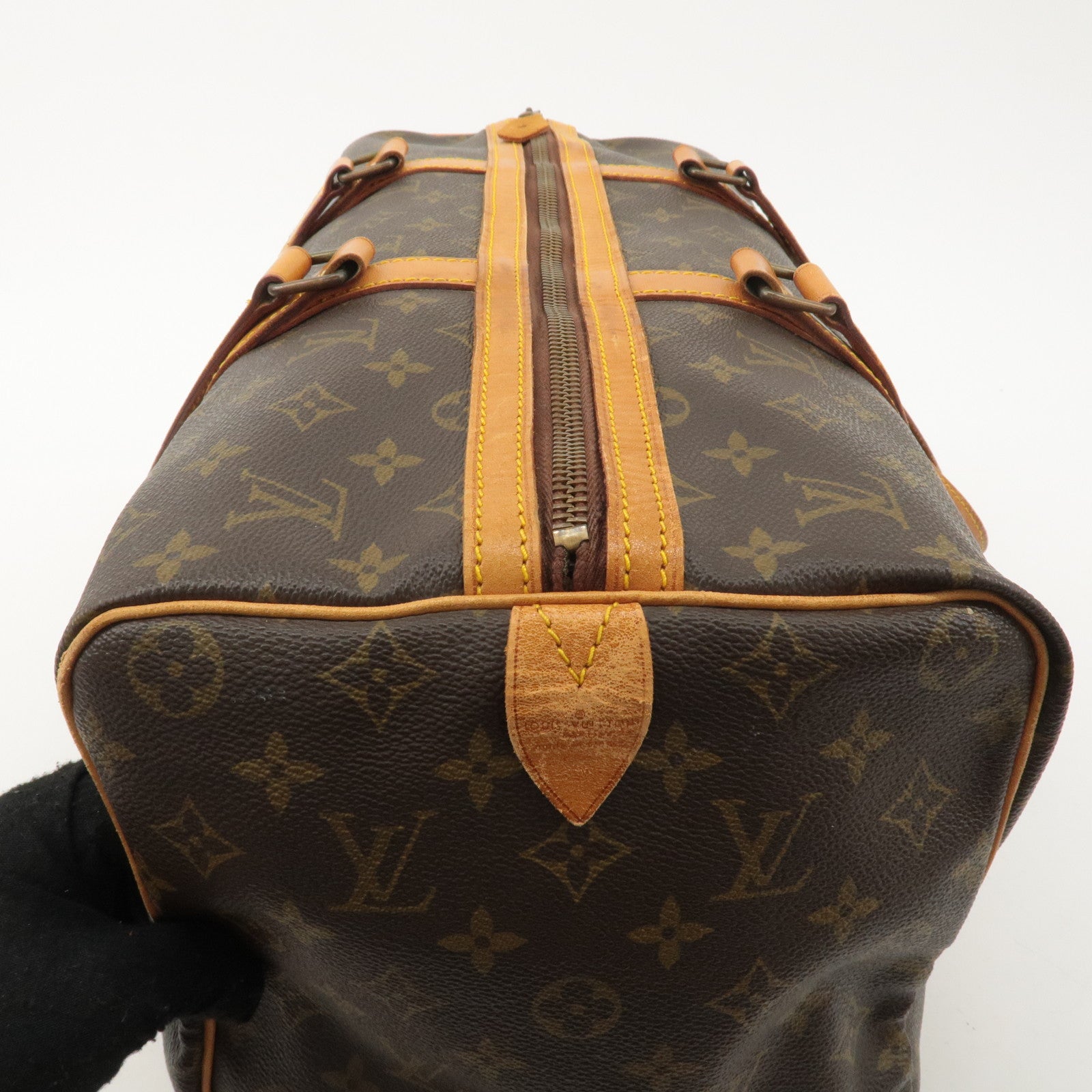 Louis Vuitton Monogram Sac Souple 45 Boston Bag Brown M41624