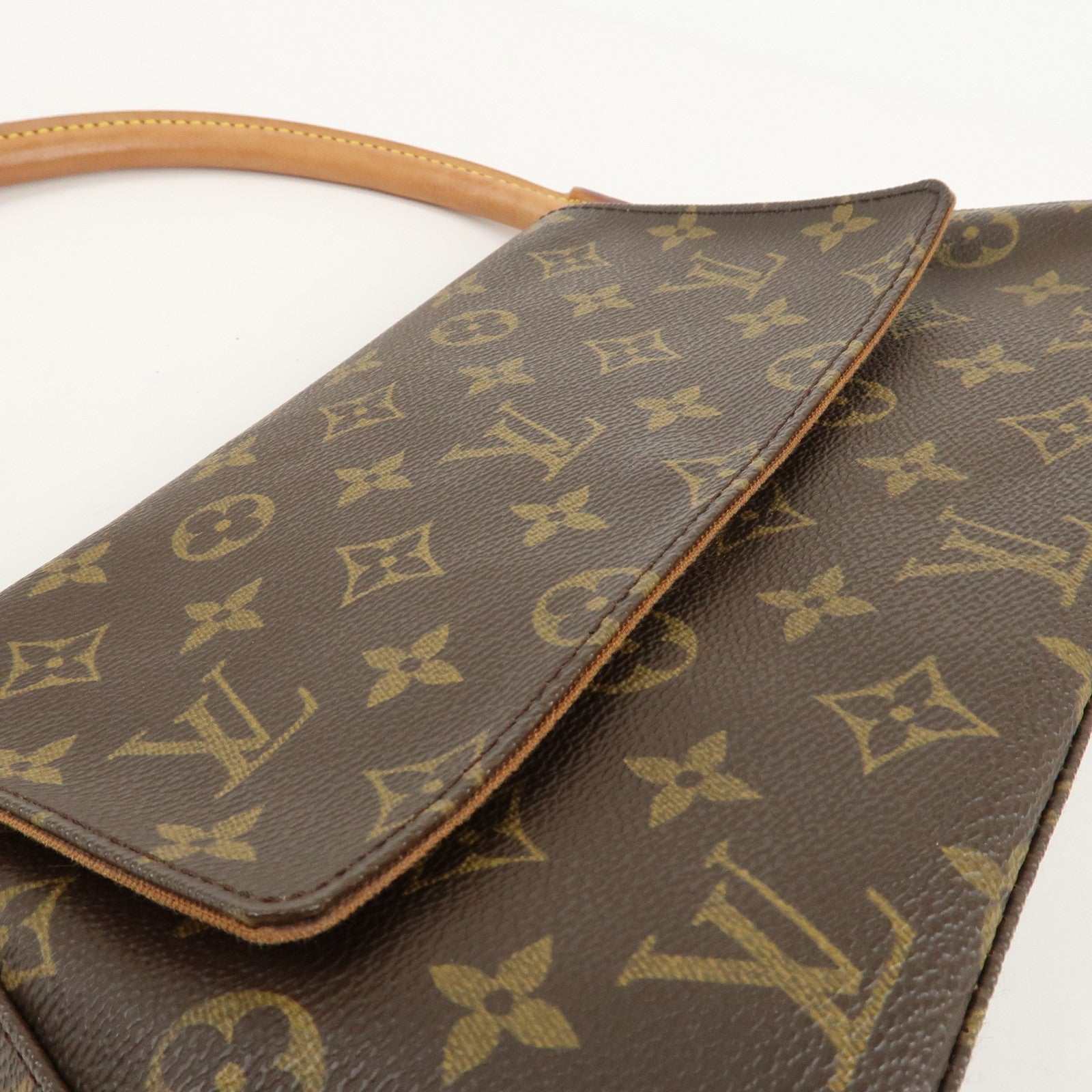 Louis Vuitton Monogram Mini Looping Shoulder Bag Hand Bag M51147 Used