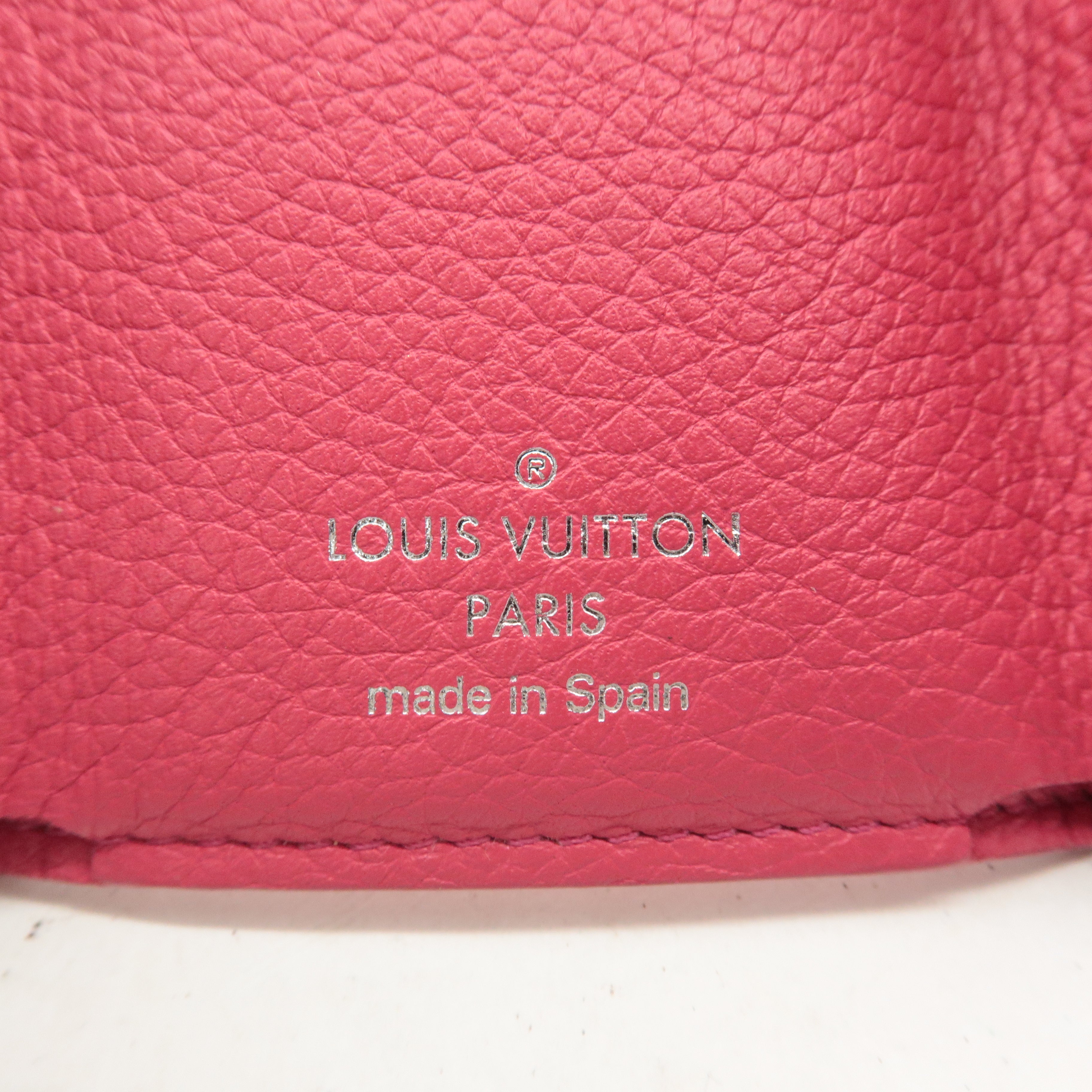 Louis Vuitton Portefeuille Lock Mini Leather Wallet Pink M67860