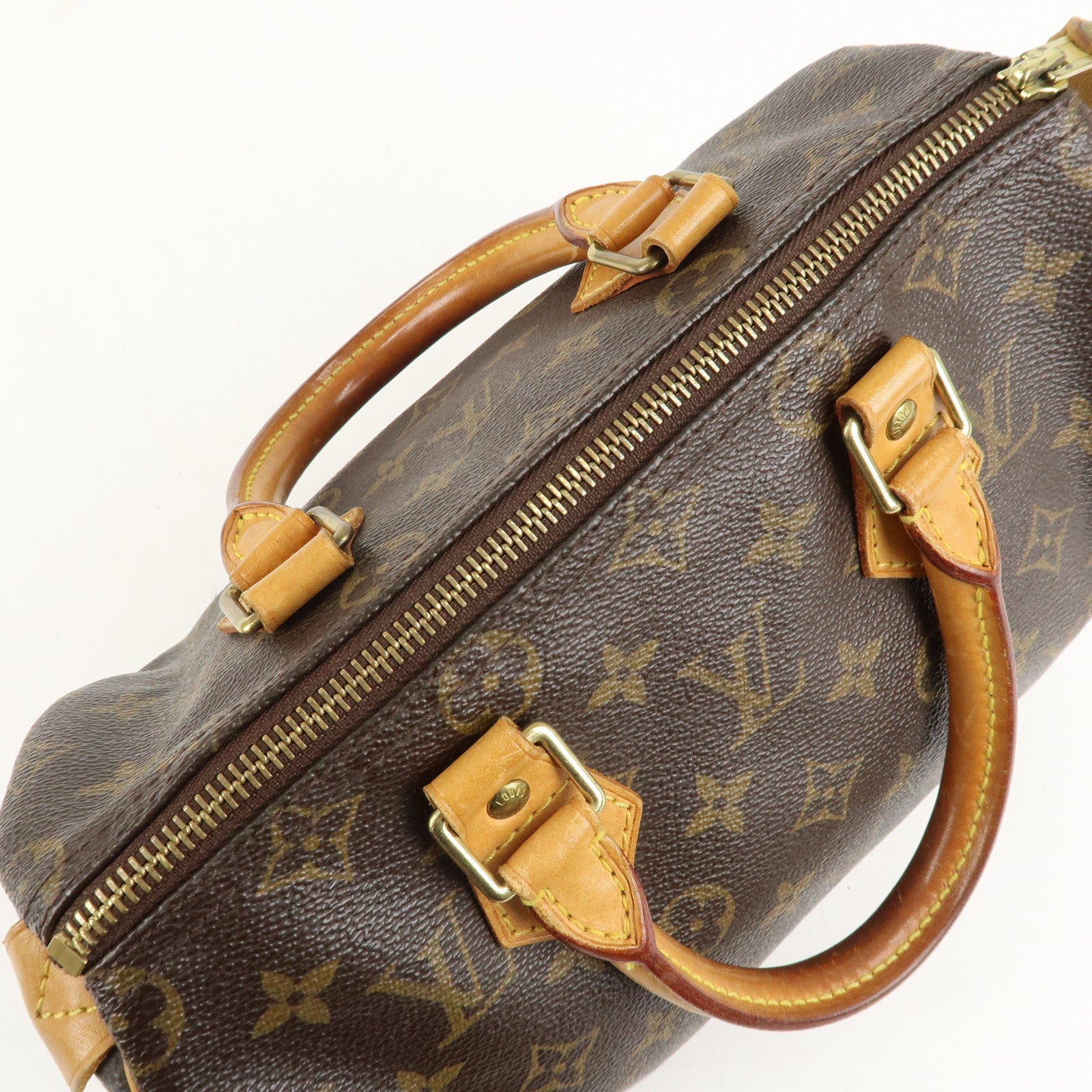 Louis Vuitton Monogram Speedy 25 Hand Bag Boston Bag M41528 Used