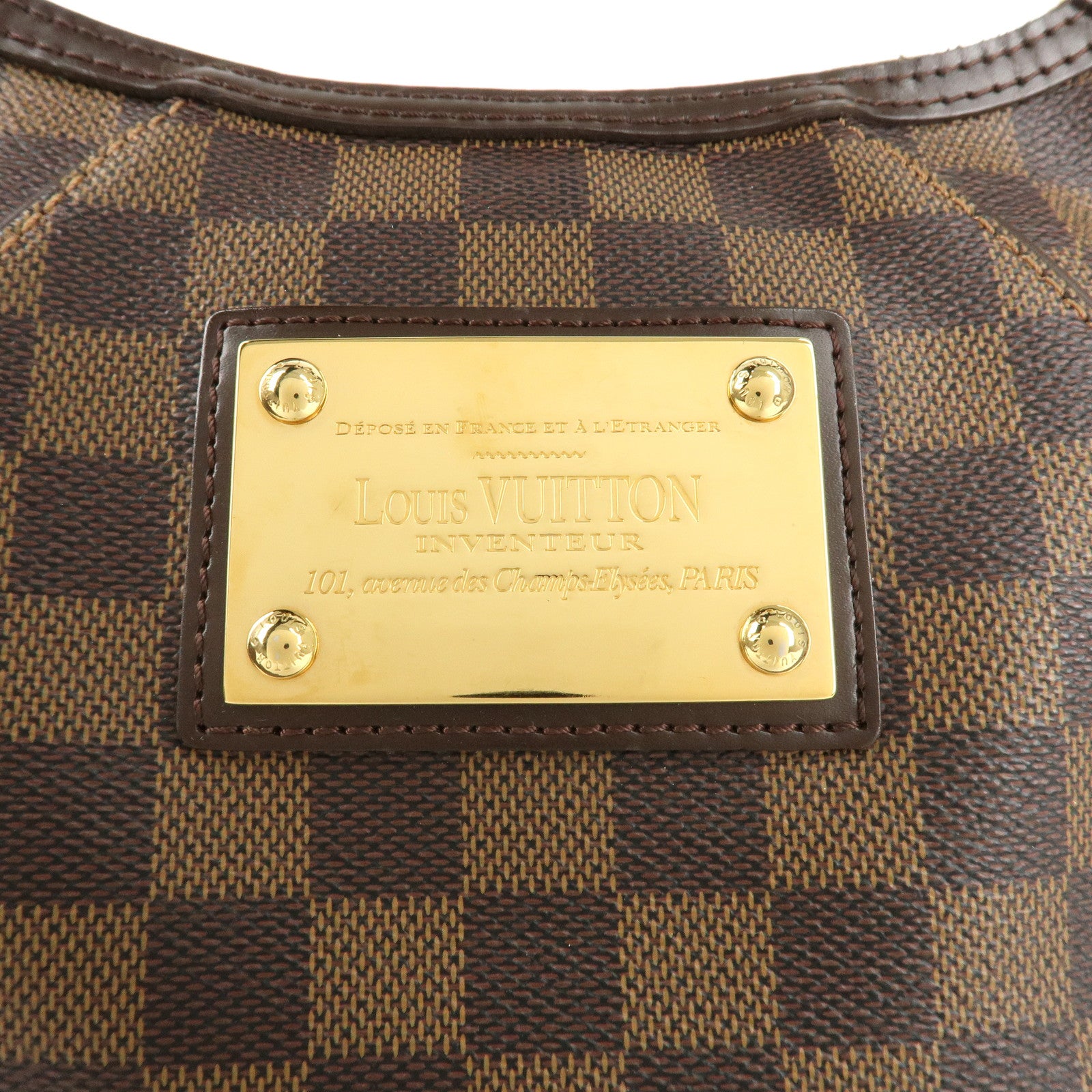 Louis Vuitton Damier Thames PM Shoulder Bag Hand Bag N48180 Used