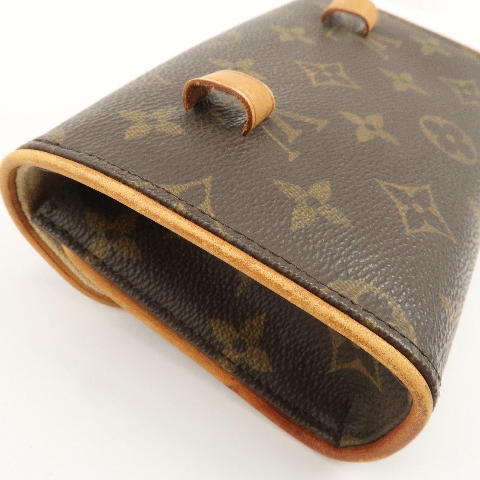 Louis Vuitton Monogram Pochette Florentine Waist Bag Belt S M51855 Used