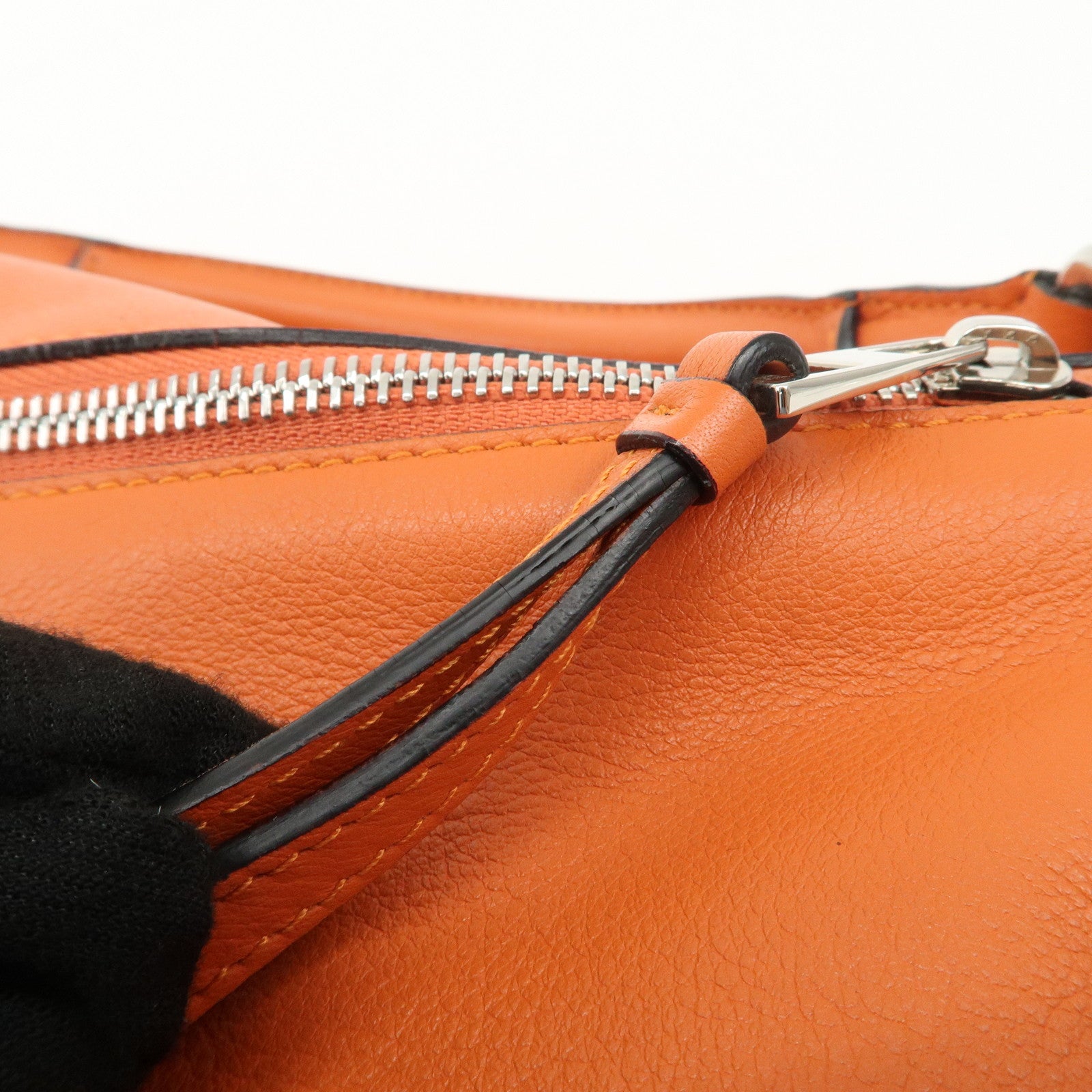 LOEWE Leather Puzzle Bag Small Hand Bag Orange