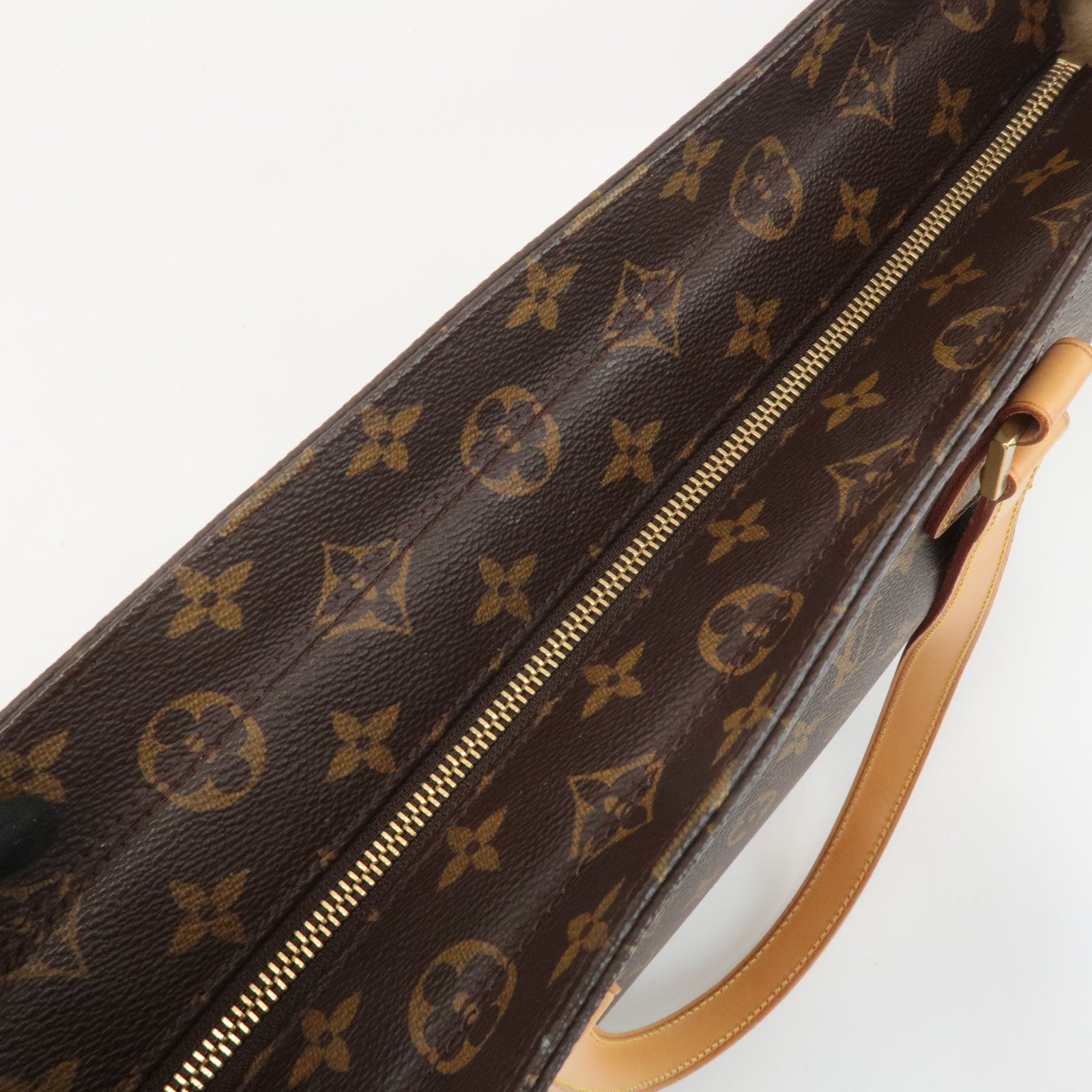 Louis Vuitton Monogram Luco Tote Bag Hand Bag Brown M51155 Used