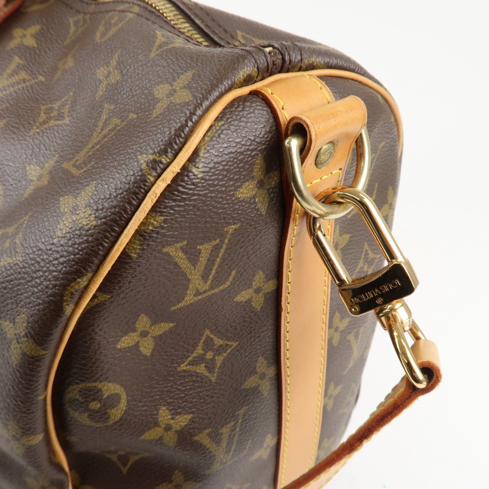 Louis Vuitton Monogram Keep All Bandouliere 45 Boston Bag M41418