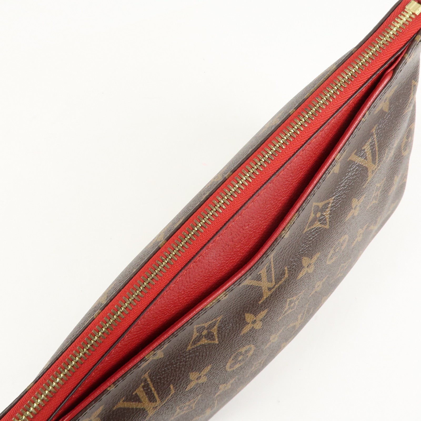 Louis Vuitton Monogram Pallas Beauty Case Brown Red M64123 Used