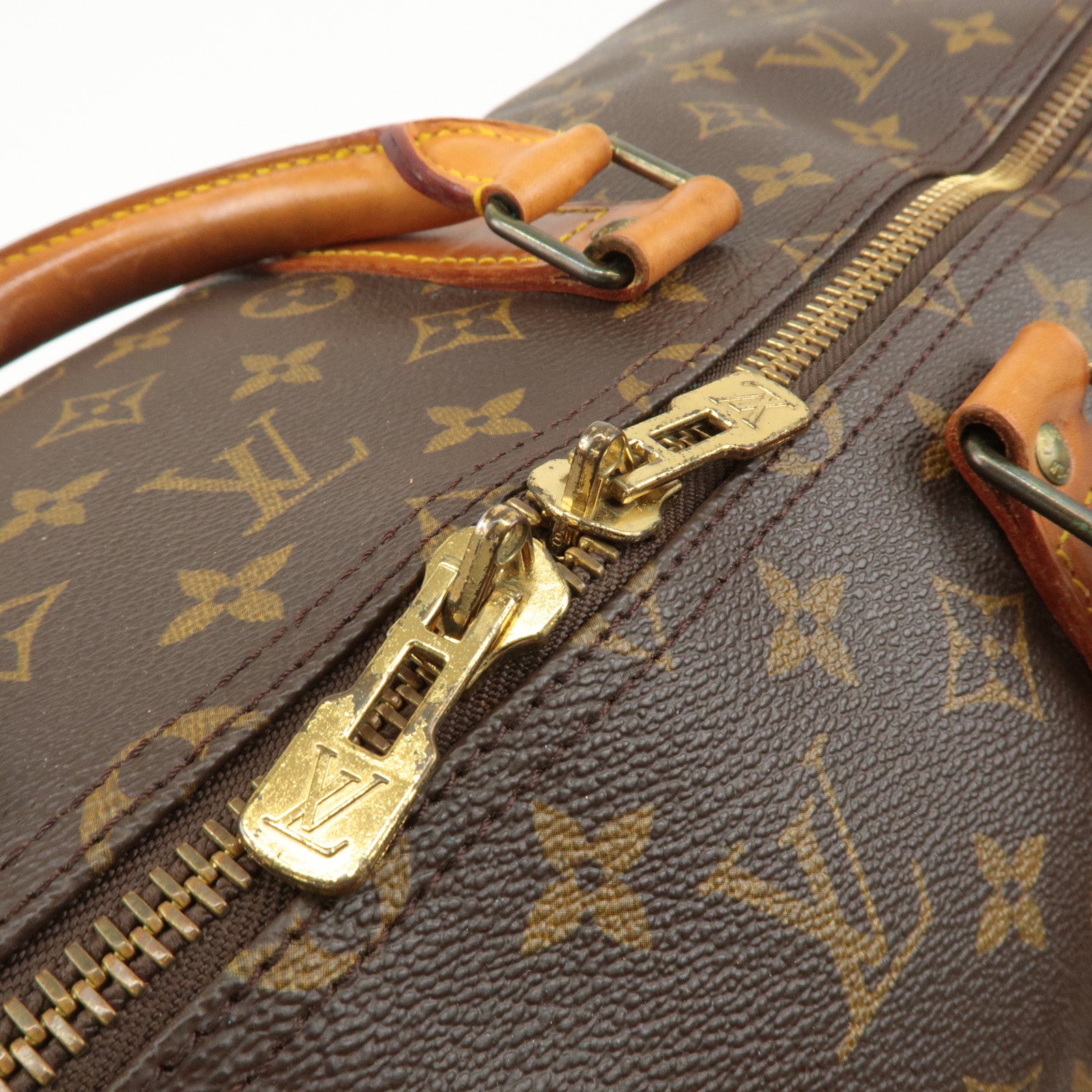 Louis Vuitton Monogram Keep All 55 Boston Bag Brown M41424