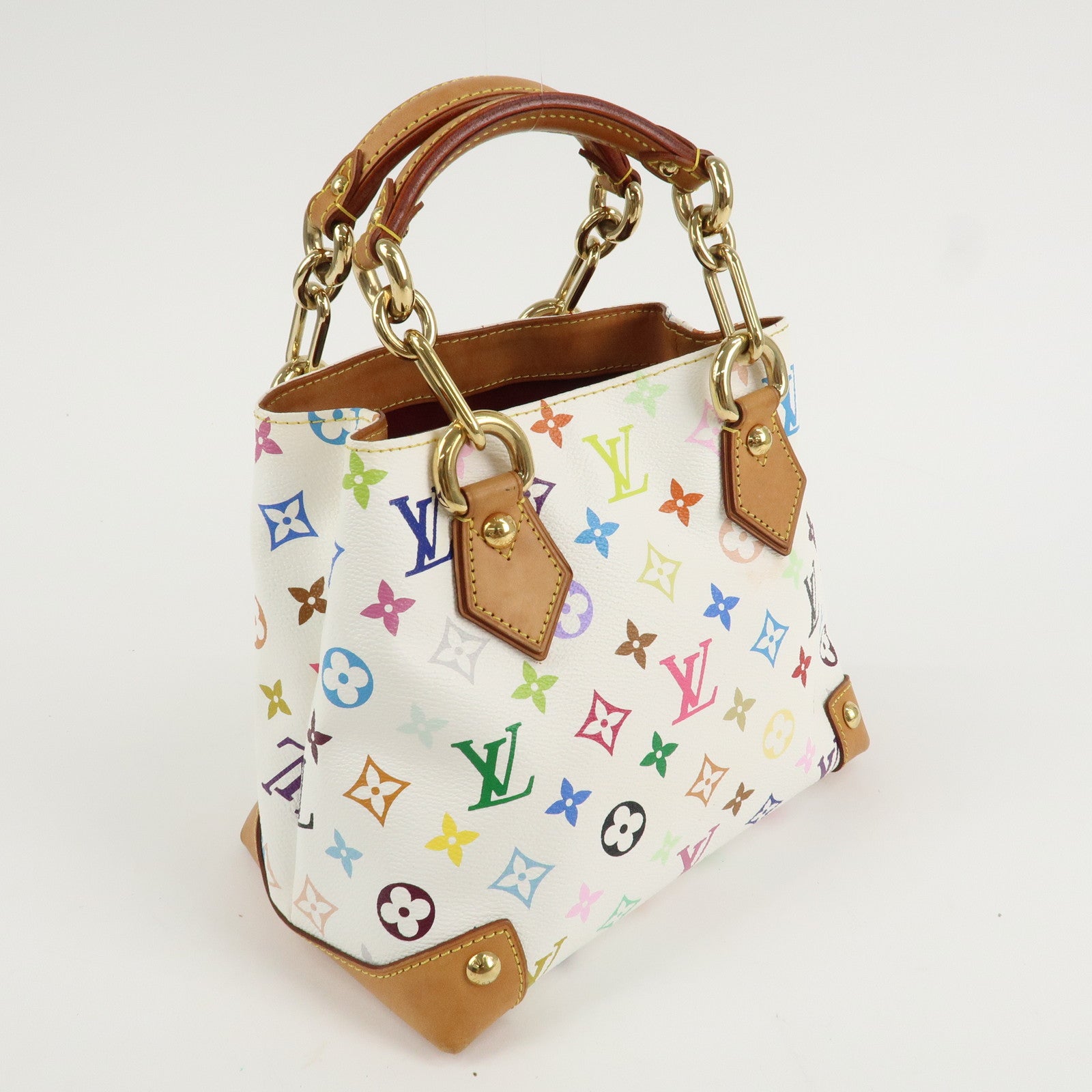 Louis Vuitton Monogram Multicolor Audra Hand Bag Blanc M40047