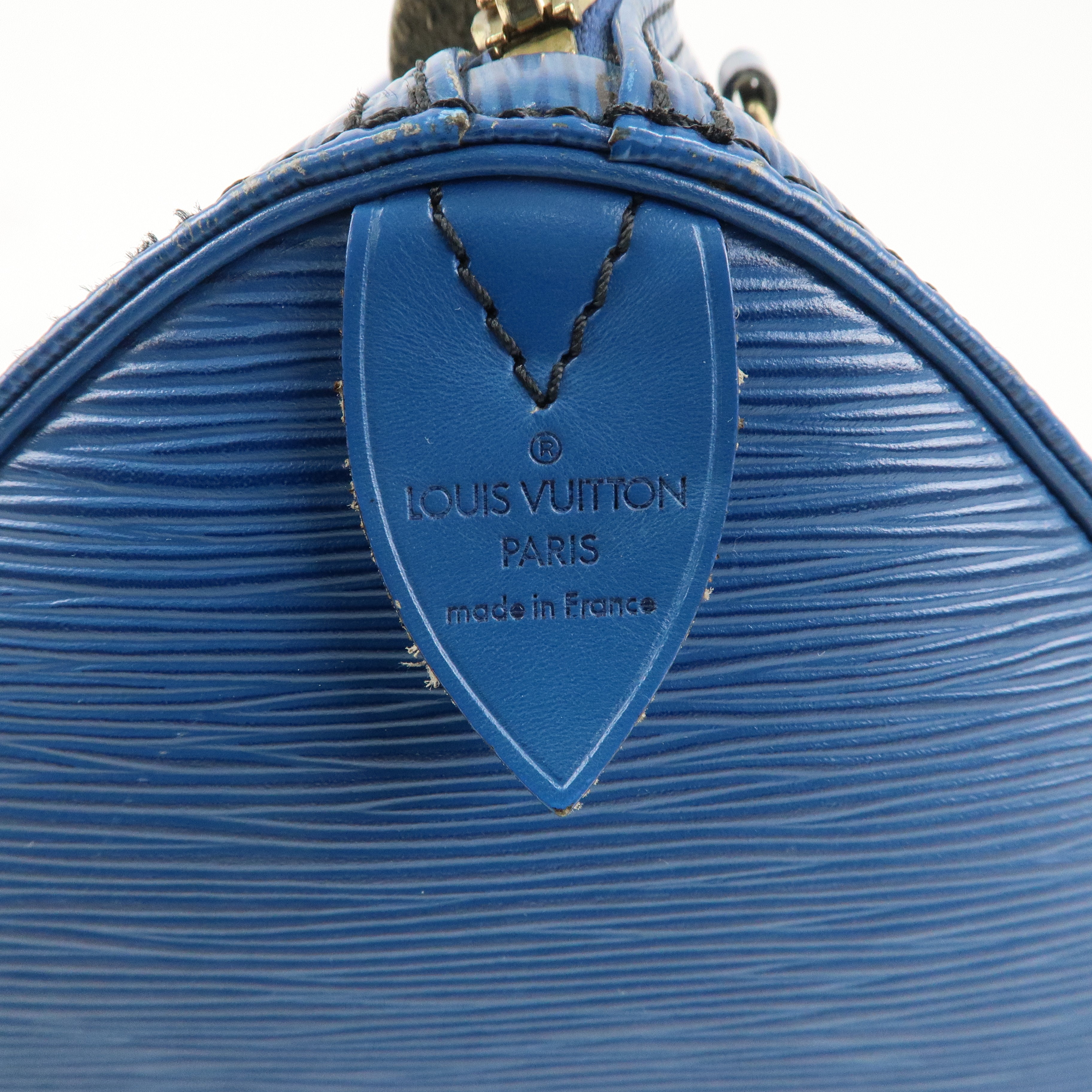 Louis Vuitton Epi Speedy 30 Hand Boston Bag Toledo Blue M43005