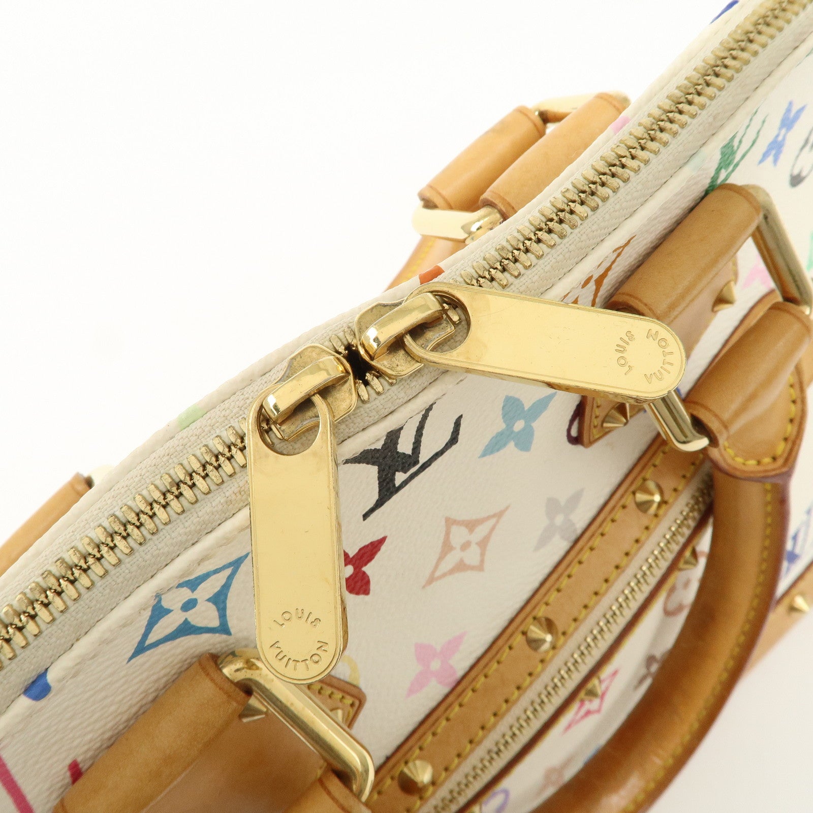 Louis Vuitton Monogram Multicolor Alma PM Hand Bag Blanc M92647