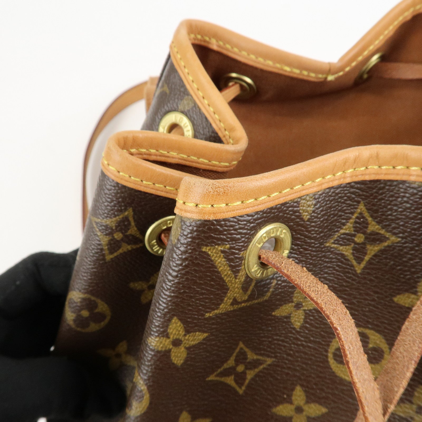 Louis Vuitton Monogram Montsouris MM Back Pack Bag M51136 Used