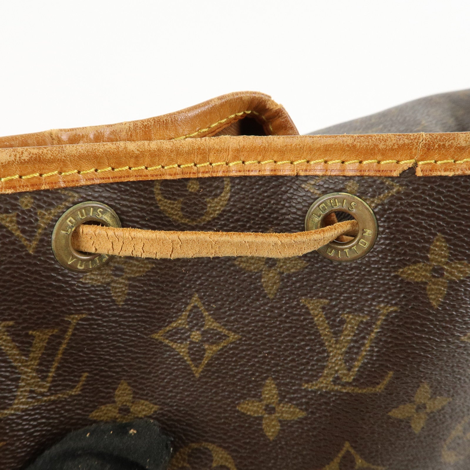 Louis Vuitton Monogram Noe Shoulder Bag Hand Bag Brown M42224 Used