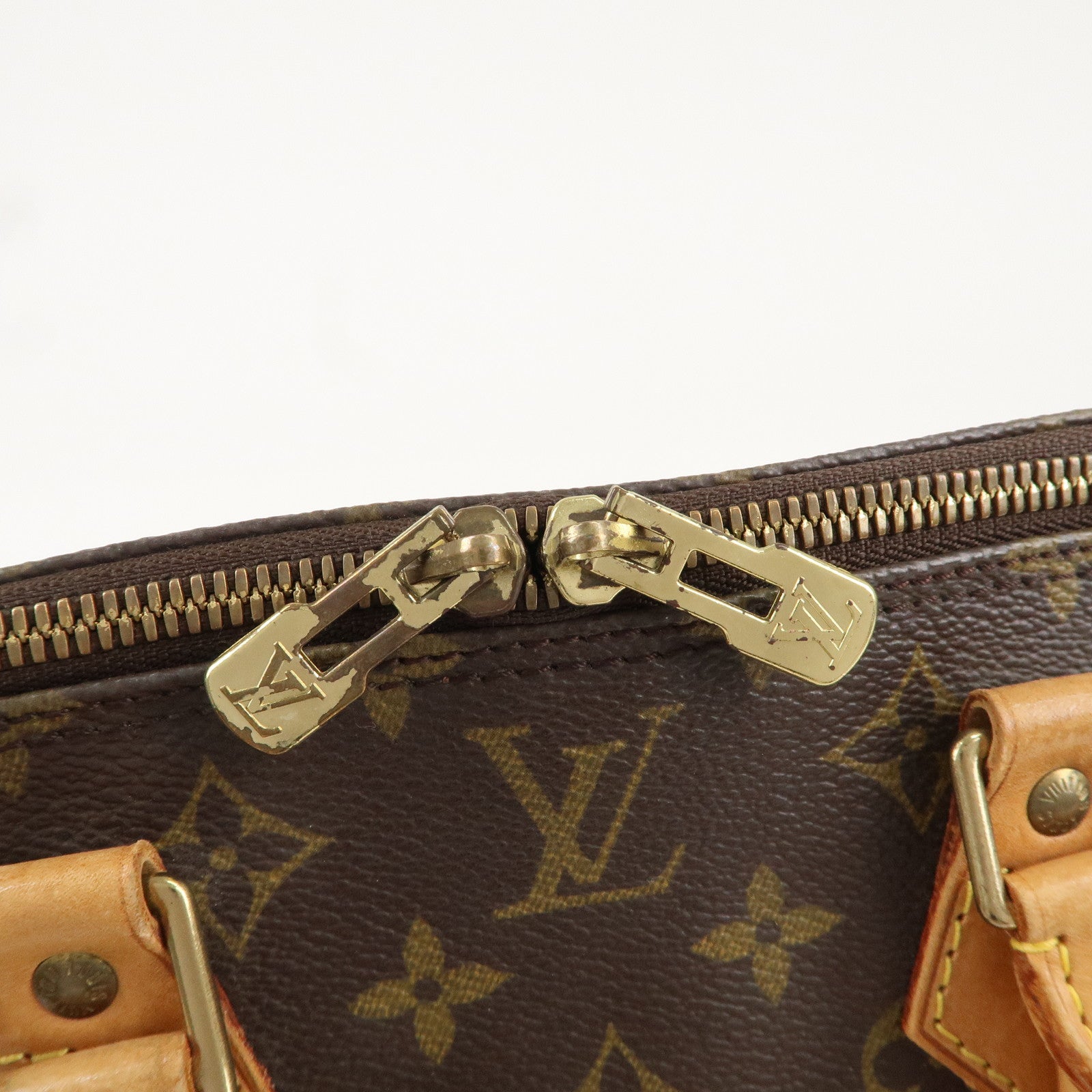 Louis Vuitton Monogram Alma Hand Bag Brown M51130