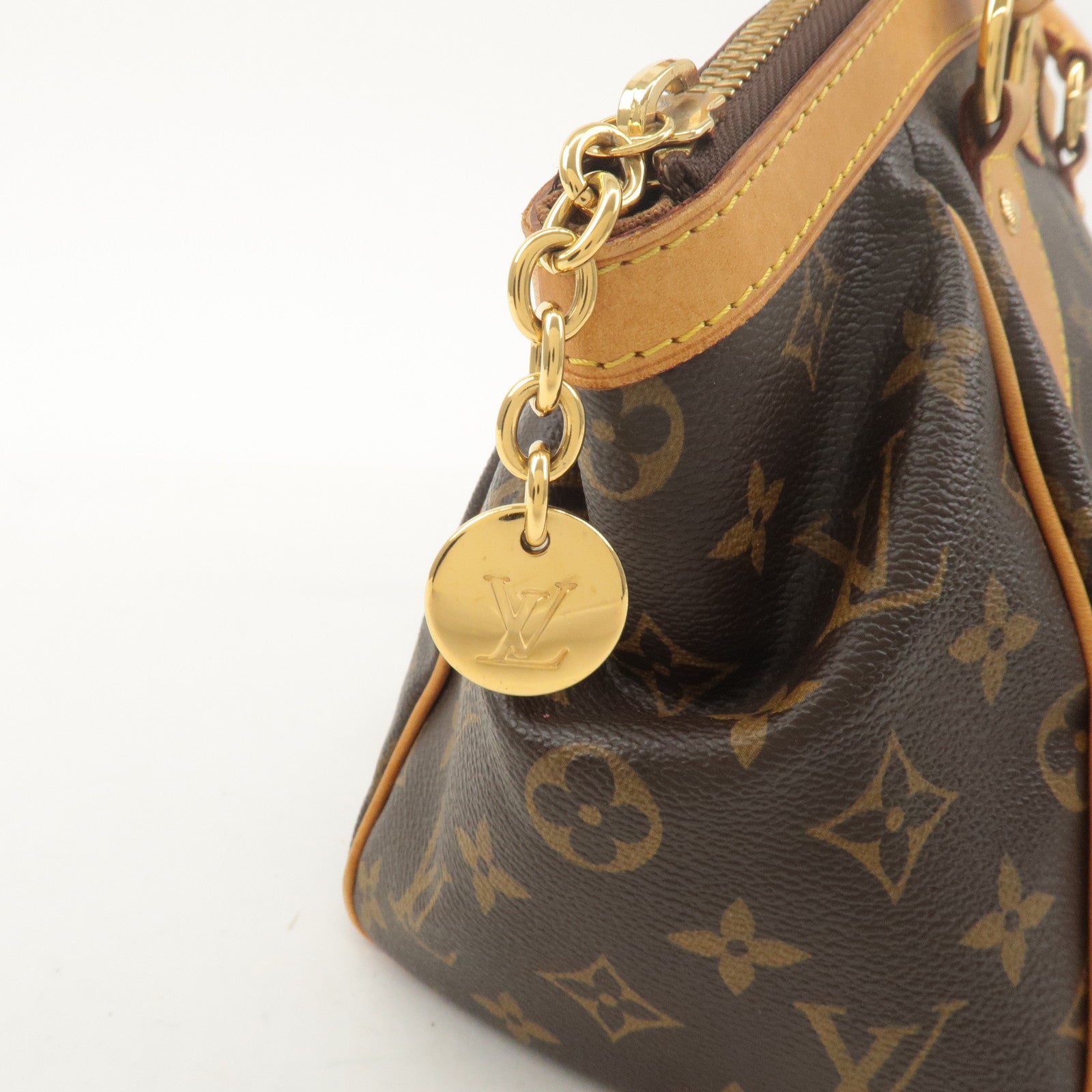 Louis Vuitton Monogram Tivoli PM Hand Bag Brown M40143