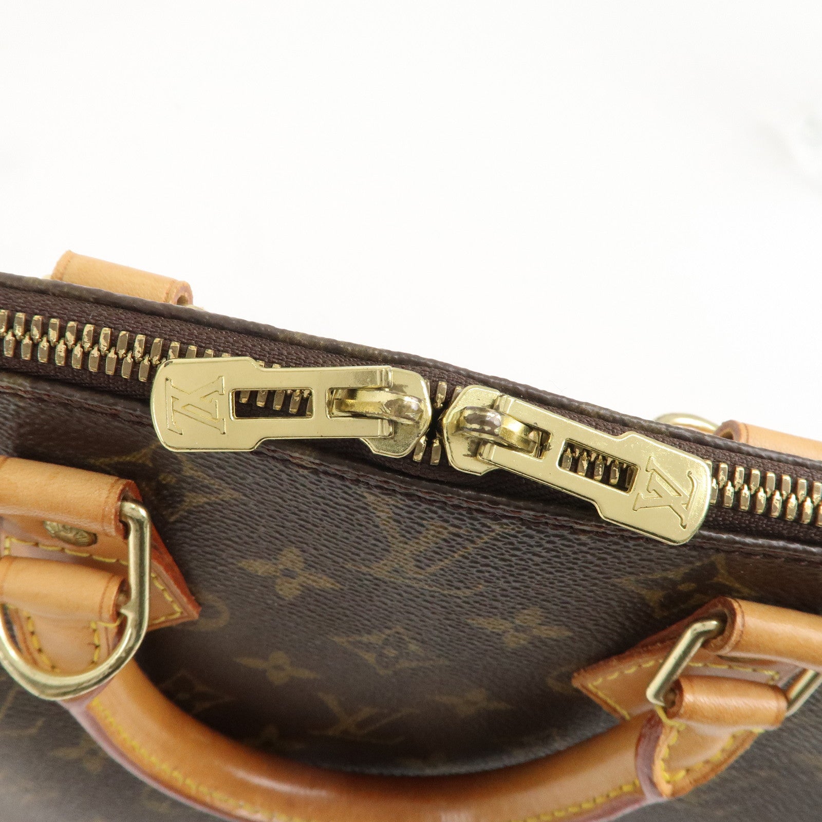 Louis Vuitton Monogram Alma Hand Bag Brown M51130