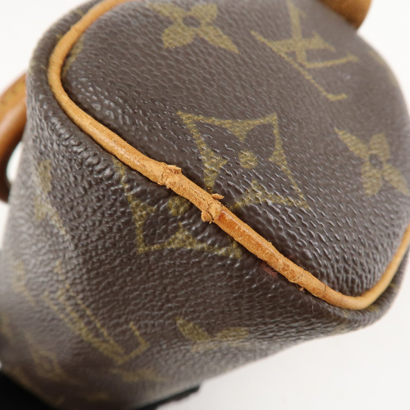 Louis Vuitton Monogram Mini Speedy Hand Bag Brown M41534 Used