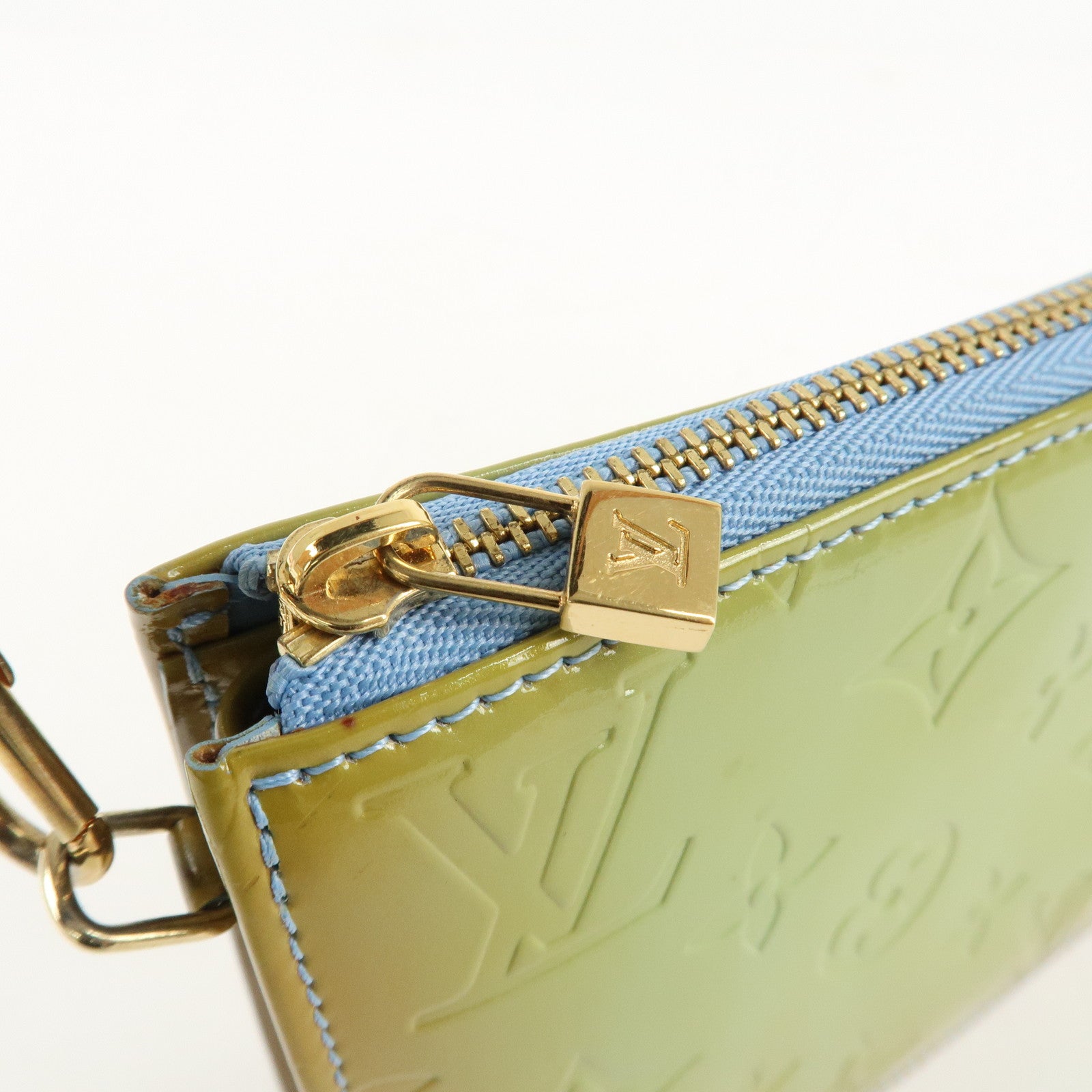 Louis Vuitton Monogram Vernis Lexington Hand Bag Baby Blue M91011